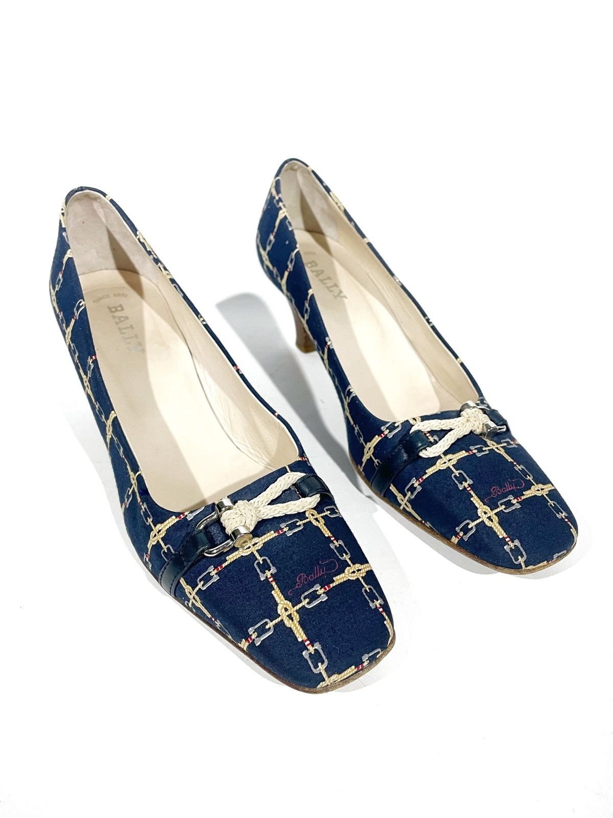 Bally × Designer Bally Women Mid Heel Shoes Luxury Style Size 40.5 Italy Size US 10.5 / IT 40.5 - 4 Thumbnail