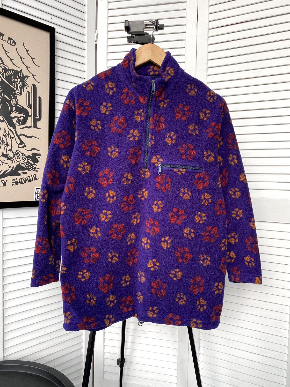 Jack Wolfskin × Vintage Vintage Jack Wolfskin Zip Fleece Jacket Overprint Polartec Size US XS / EU 42 / 0 - 3 Thumbnail