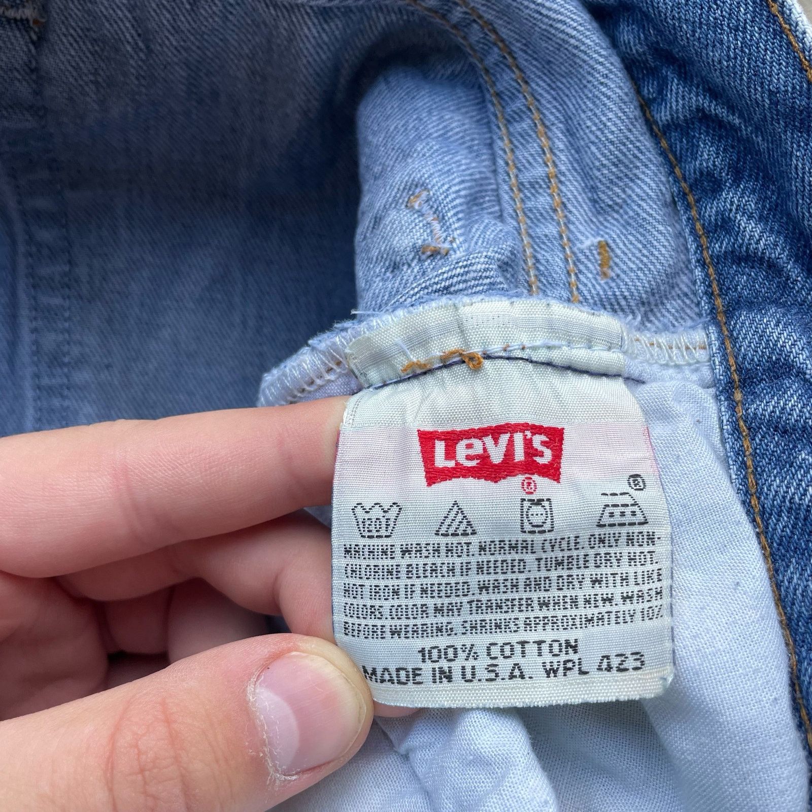 Vintage VINTAGE 501 LEVIS JEANS MADE IN USA 90S MEASURES 32X30 Size US 32 / EU 48 - 4 Thumbnail