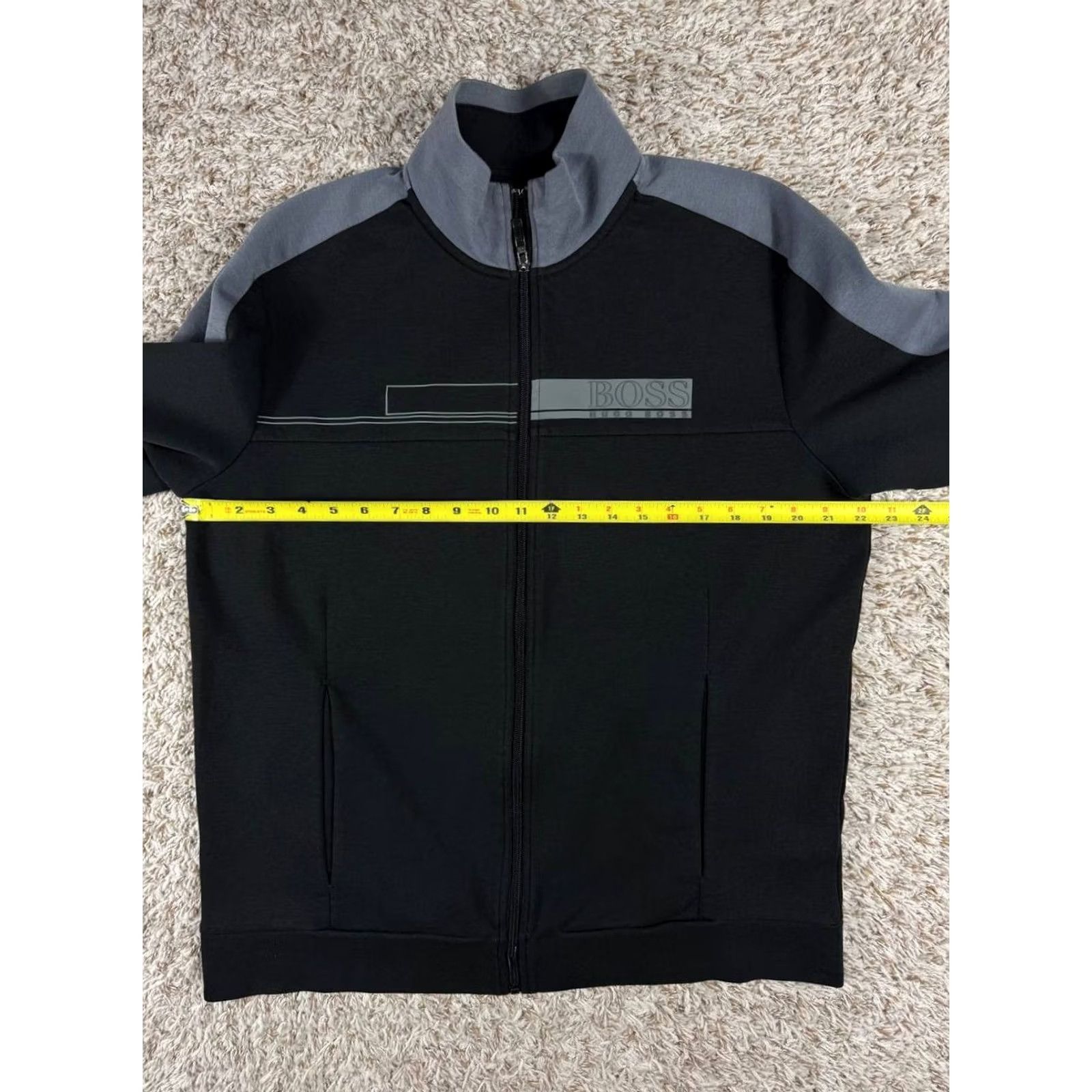 Hugo Boss HUGO BOSS Track Jacket Full Zip Colorblock Black Men's XL Size Size US XL / EU 56 / 4 - 6 Thumbnail