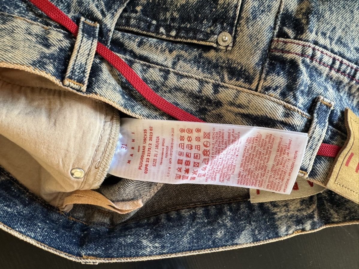 Marni Marni Flaired Marble Dyed Frayed Jeans Size US 31 - 6 Thumbnail