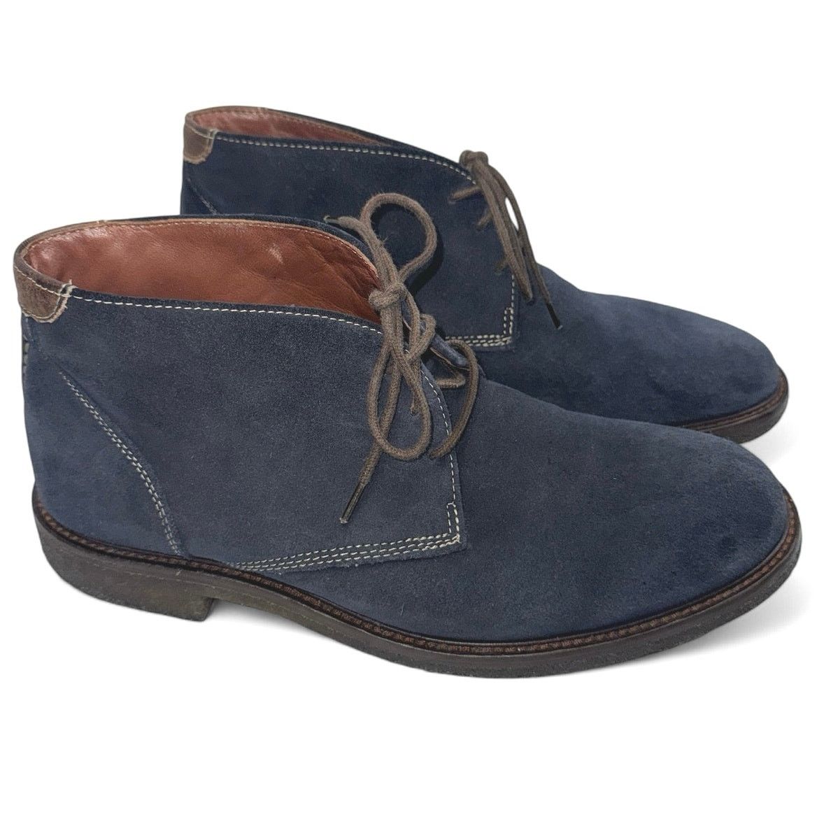 Johnston & Murphy Johnston & Murphy Copeland Navy Suede Chukka Boots Men sz 8M Size US 8 / EU 41 - 1 Thumbnail