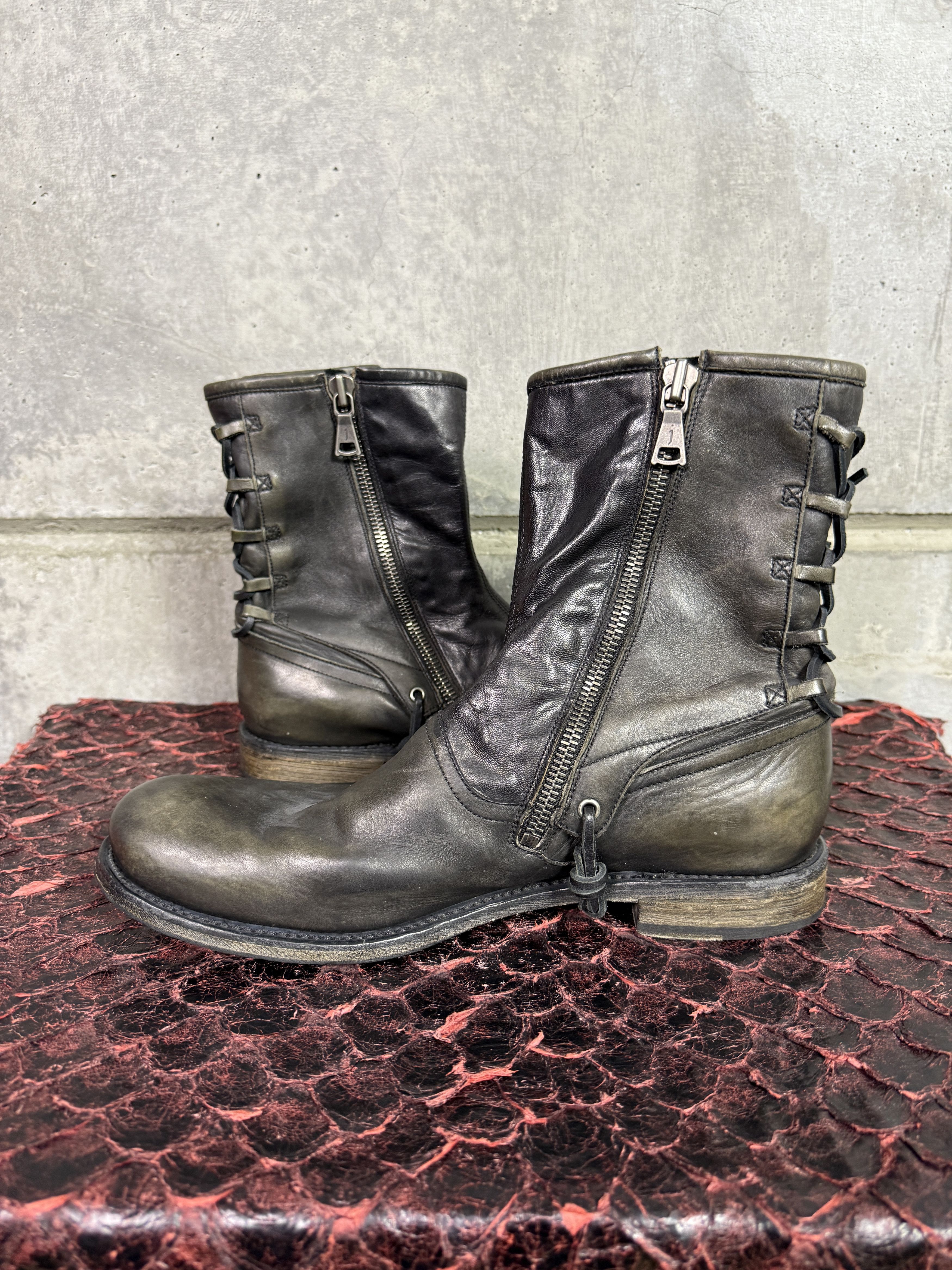 John Varvatos John Varvatos Laced Engineer Boots Size US 13 / EU 46 - 8 Thumbnail