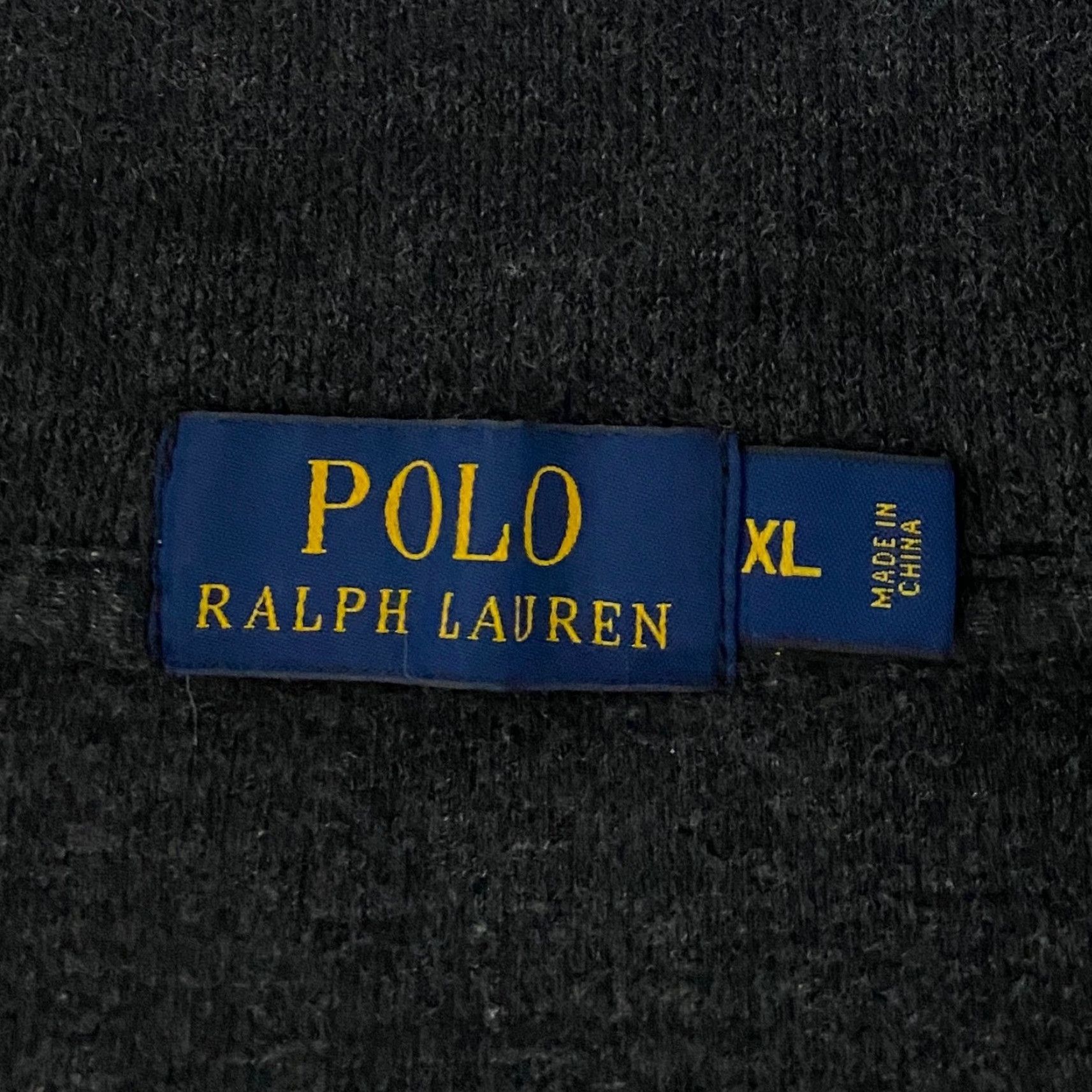 Polo Ralph Lauren Polo Ralph Lauren Mens XL Charcoal Gray 100% Cotton Quarter Zip Pullover Sweater Size US XL / EU 56 / 4 - 3 Thumbnail