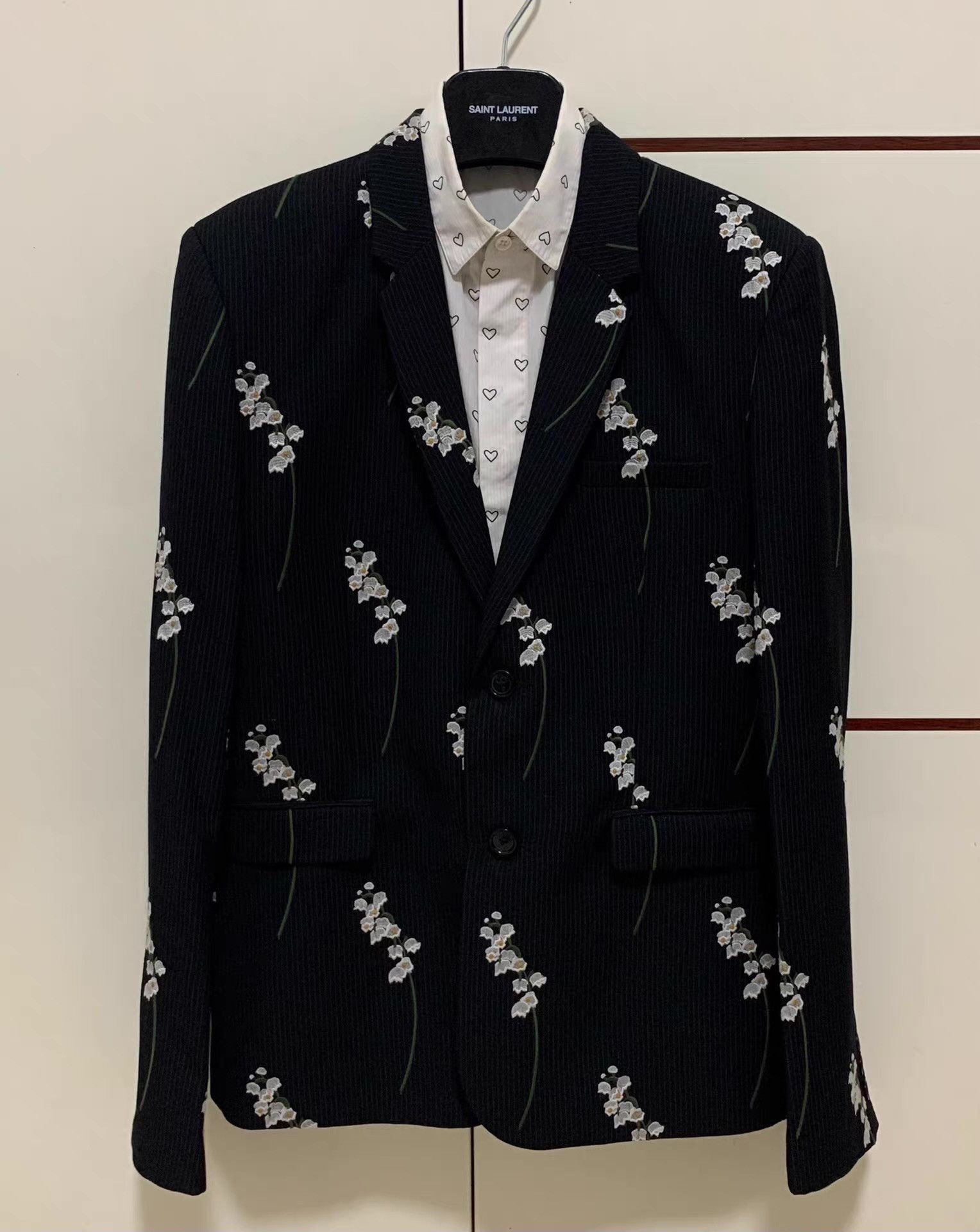 Dior Floral Print Striped Blazer Size US S / EU 44-46 / 1 - 1 Thumbnail