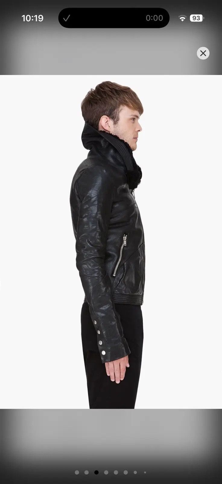 Rick Owens Rick Owens 2012 Mountain Leather Jacket with fur lining Size US M / EU 48-50 / 2 - 11 Thumbnail