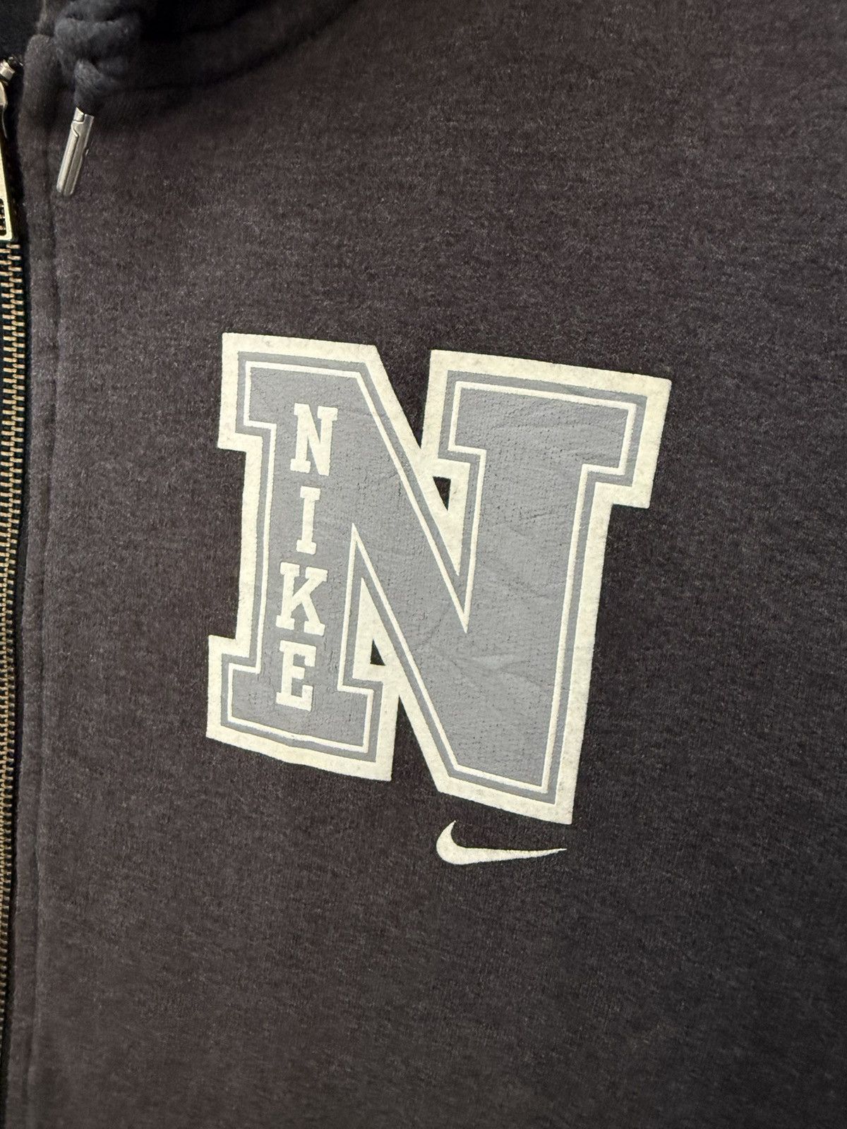 Nike 🔥 Y2K Nike Swoosh Streetwear zipper hoodie Sweat - M Size US S / EU 44-46 / 1 - 4 Thumbnail