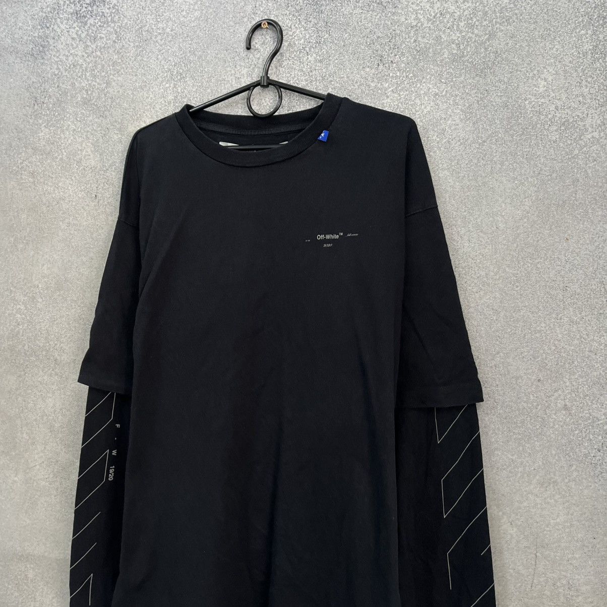 Off-White Off White Long Sleeve Big Logo Black Size US S / EU 44-46 / 1 - 2 Thumbnail