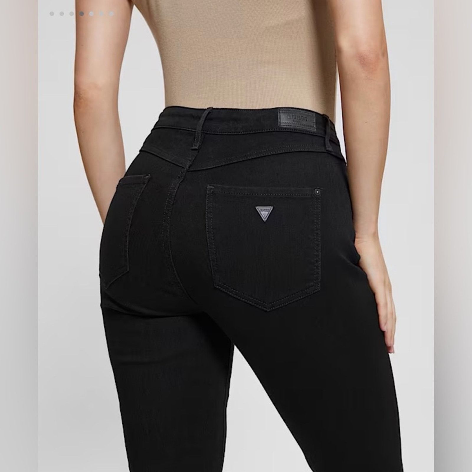 Guess New Guess Y2K Classic Black Skinny Jeans size 24 Size 24" / US 00 / IT 34 - 4 Thumbnail