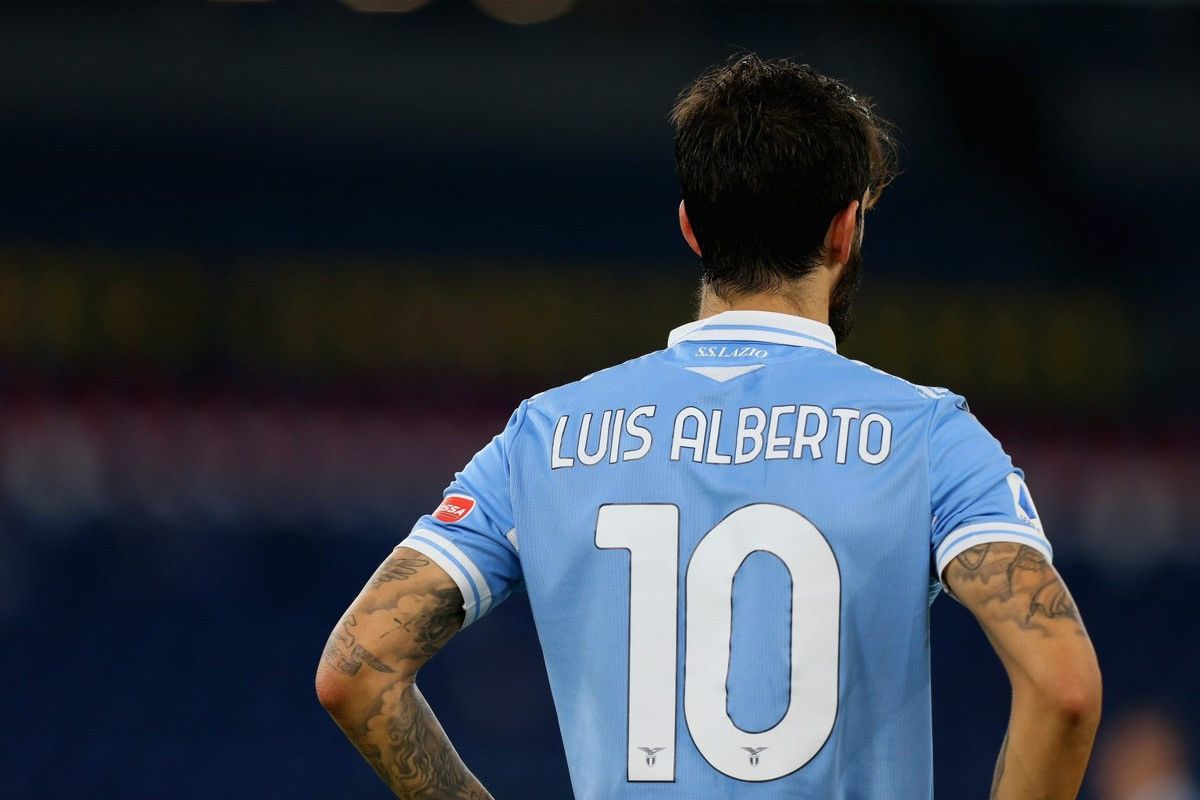 Macron LAZIO MACRON 2020/2021 FOOTBALL HOME JERSEY #10 LUIS ALBERTO Size US L / EU 52-54 / 3 - 17 Thumbnail