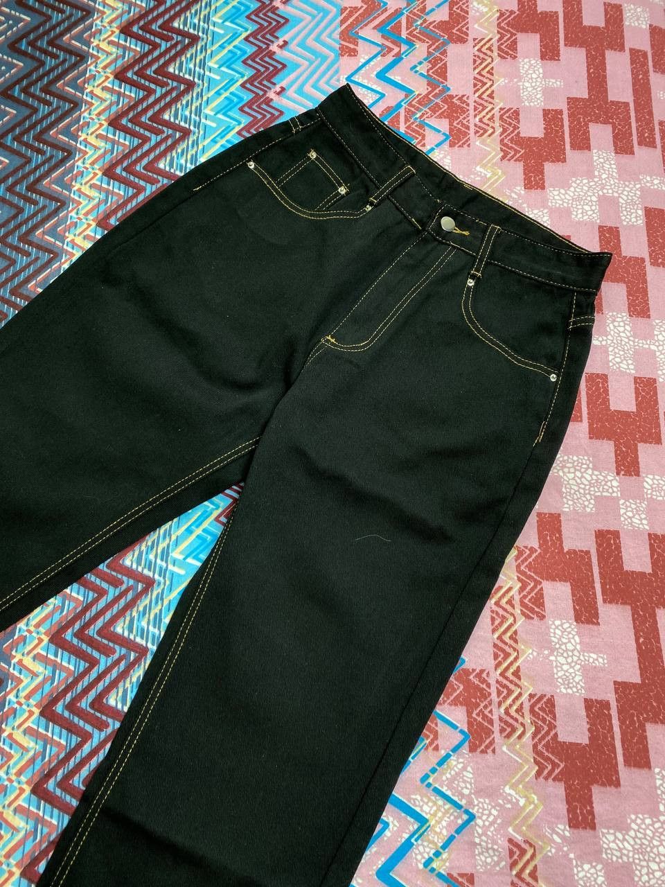Japanese Brand × Vintage 90's LAGUNA BEACH CRAZY RETRO PUNK Y2K SKULL LOGO JEANS Size US 30 / EU 46 - 6 Thumbnail
