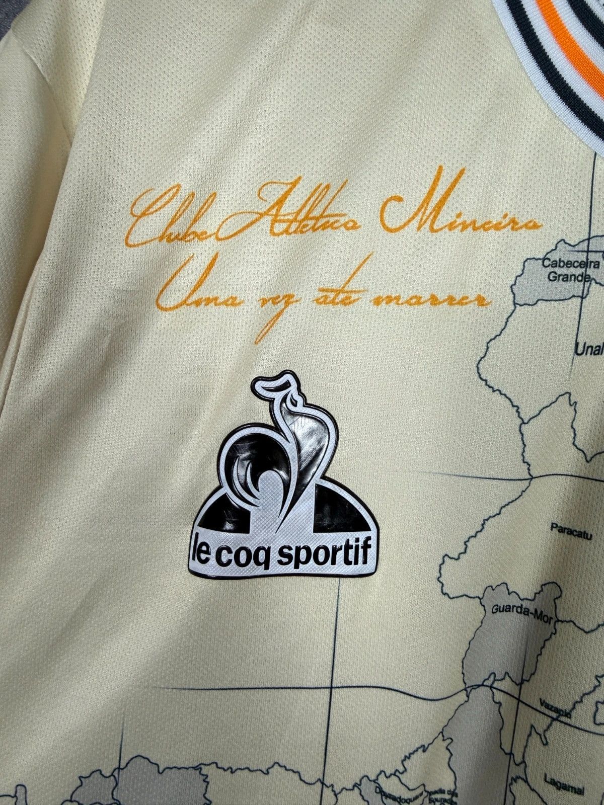 Le Coq Sportif Le Coq Sportif Atletico Mineiro Map Print T-Shirt Size US XL / EU 56 / 4 - 6 Thumbnail