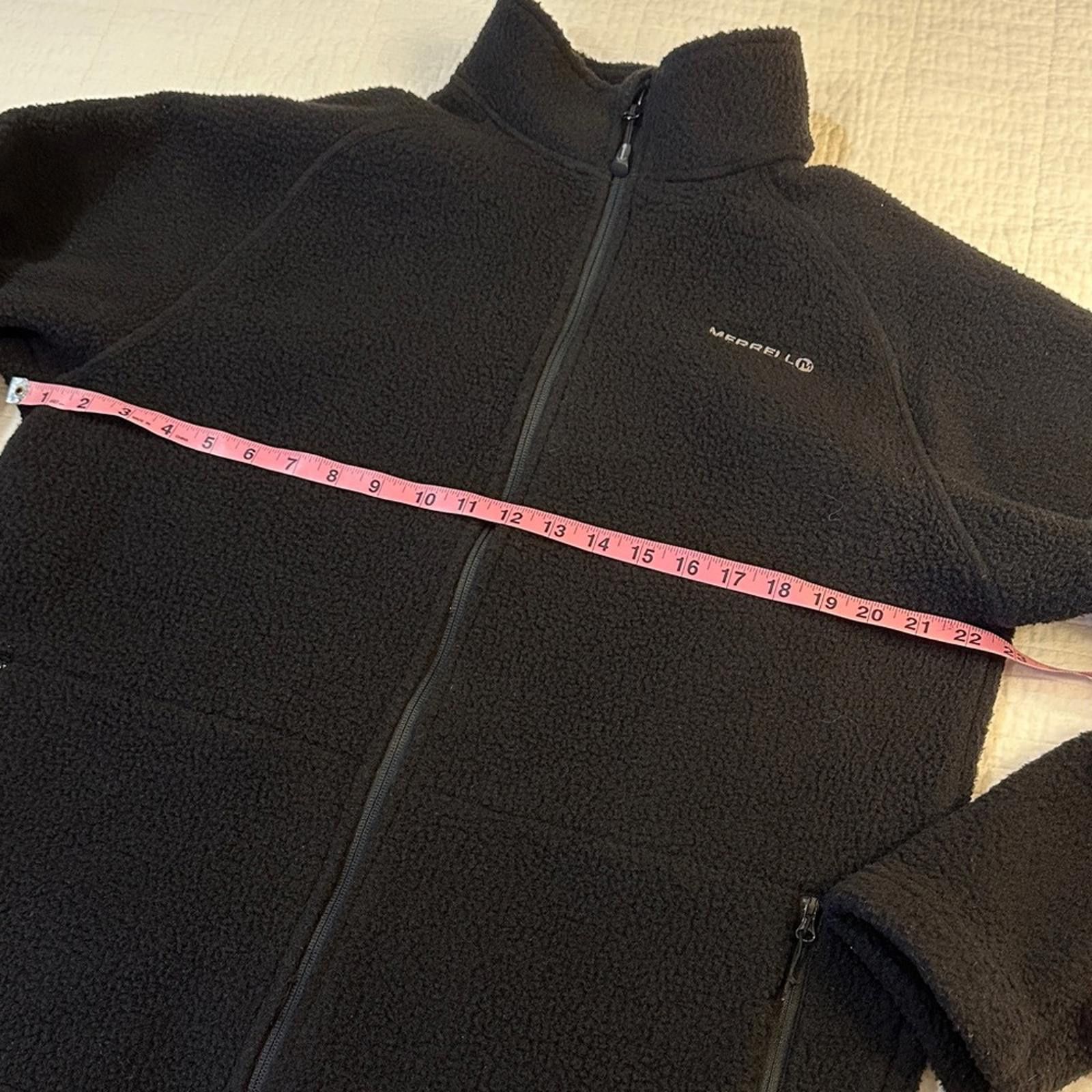 Merrell Merrell Large Zipper Fleece Jacket Retro Pile Black EUC Size US L / EU 52-54 / 3 - 5 Thumbnail