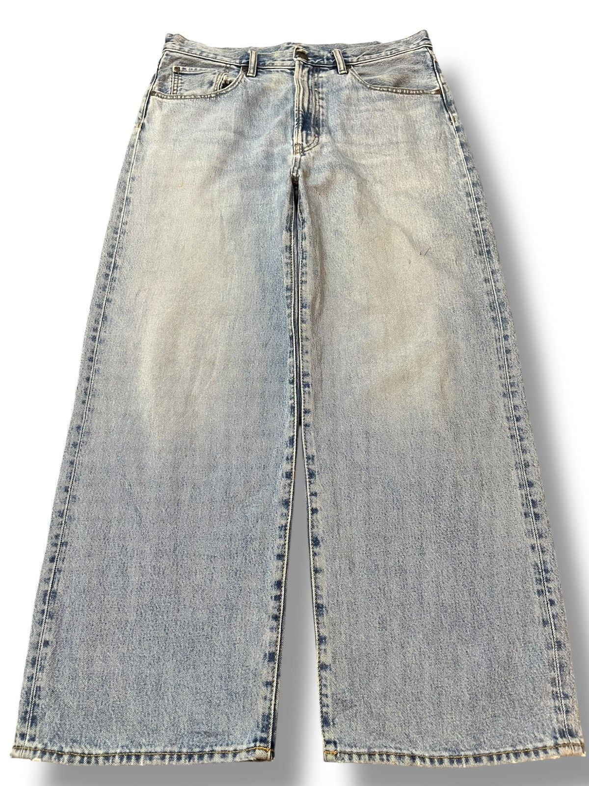 GU Vintage GU Baggy Wide Leg Denim Size US 34 / EU 50 - 1 Thumbnail
