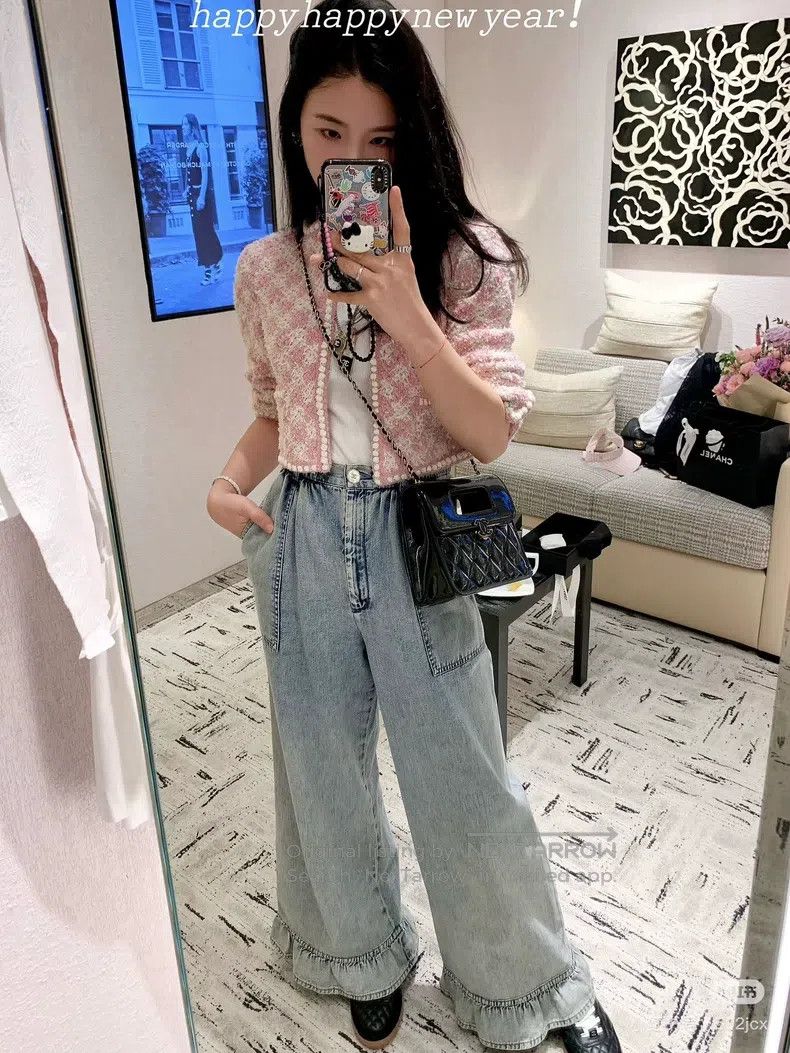 Chanel Chanel Blue lace jeans Size 24" / US 00 / IT 34 - 7 Thumbnail