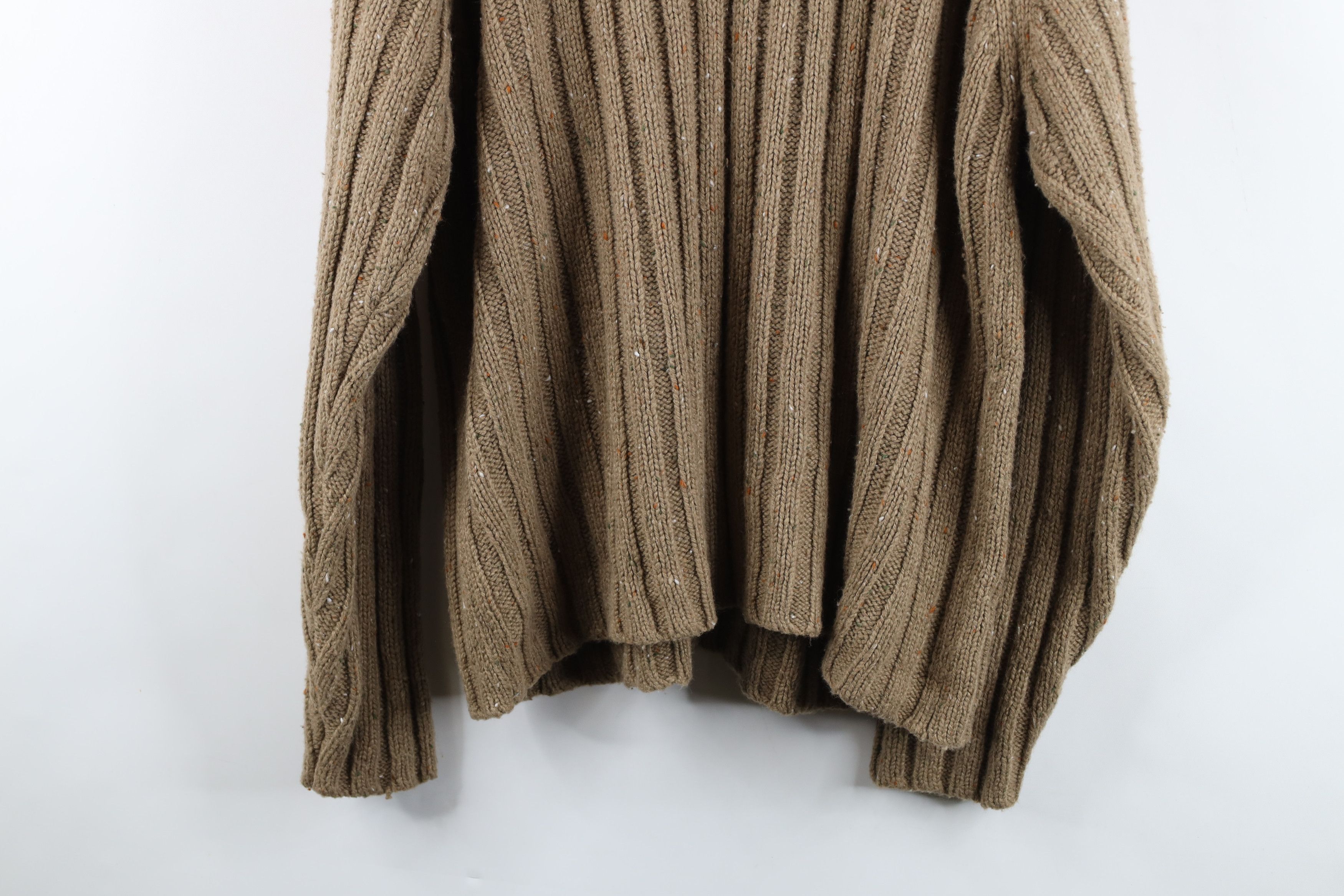 Vintage Vintage 90s Streetwear Fleck Wool Blend Ribbed Knit Sweater Size US XL / EU 56 / 4 - 11 Thumbnail