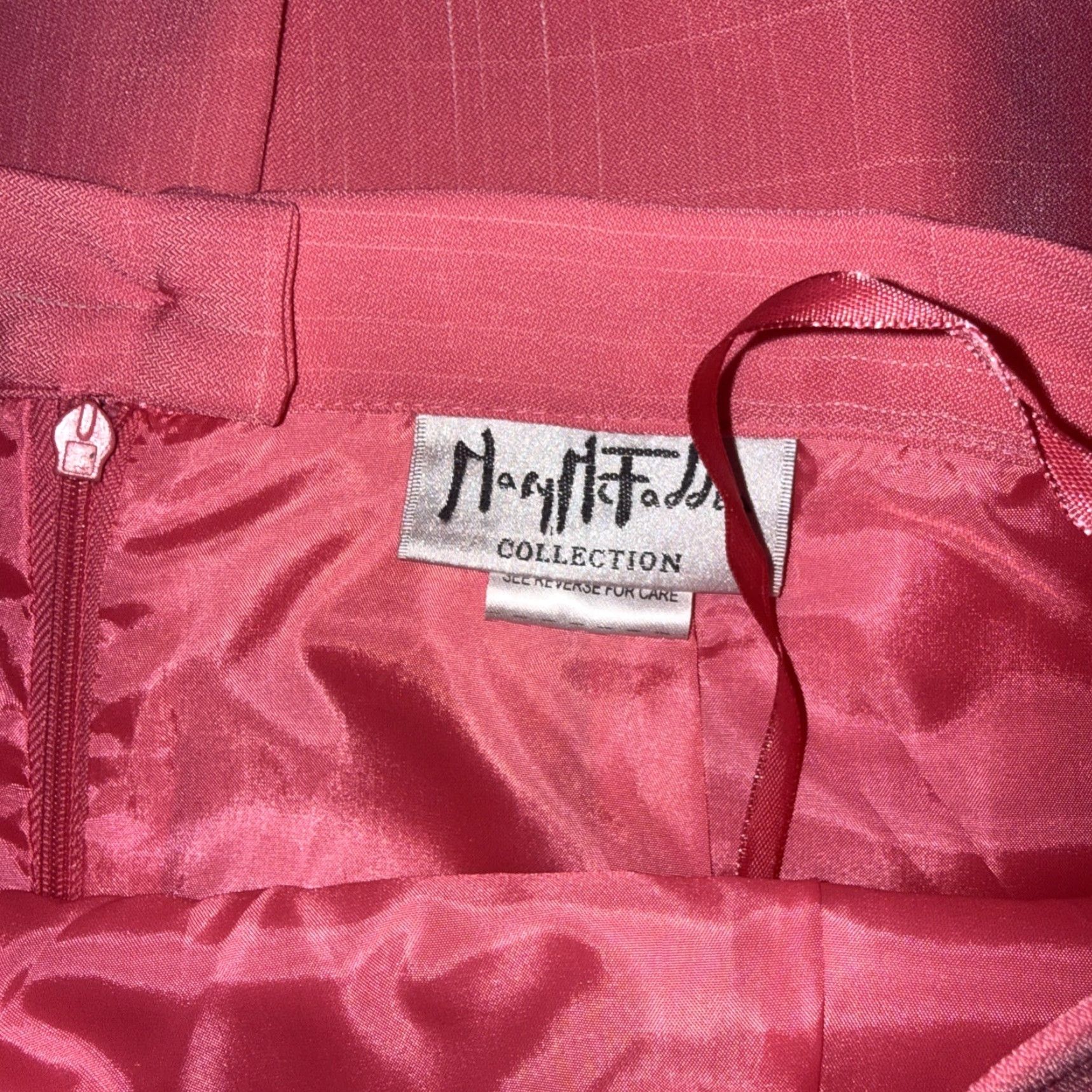 Mary McFadden VINTAGE NWT Mary Mcfadden Pink Skirt And Sport Coat Womens Size 10 Size 32" / US 10 / IT 46 - 5 Thumbnail