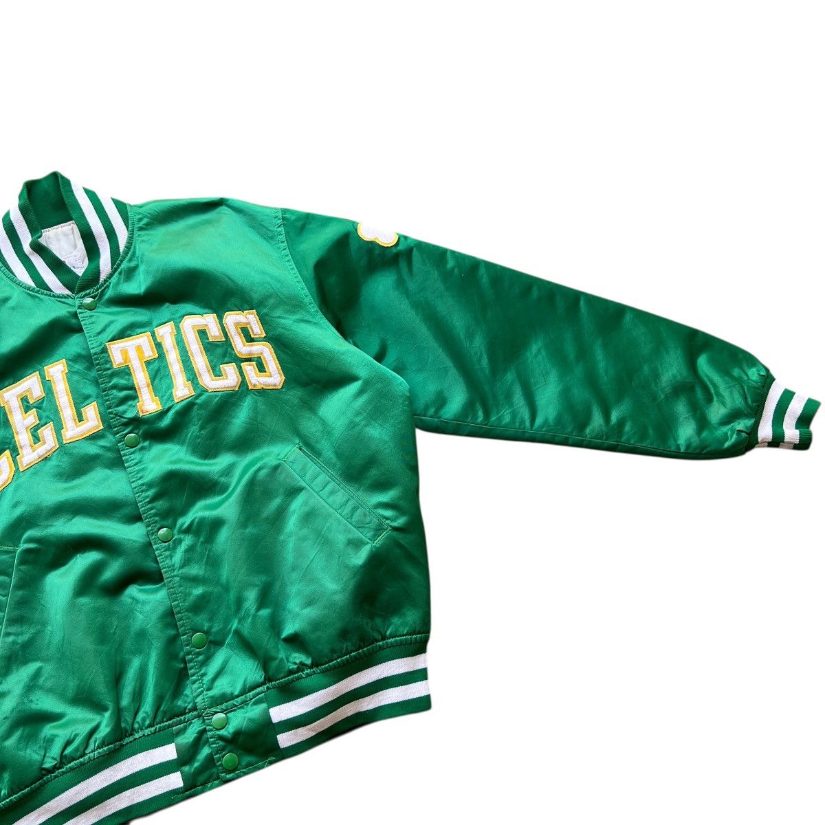 NBA 🔥 Vintage Boston Celtics NBA Starter Green Bomber Jacket Size US L / EU 52-54 / 3 - 8 Thumbnail
