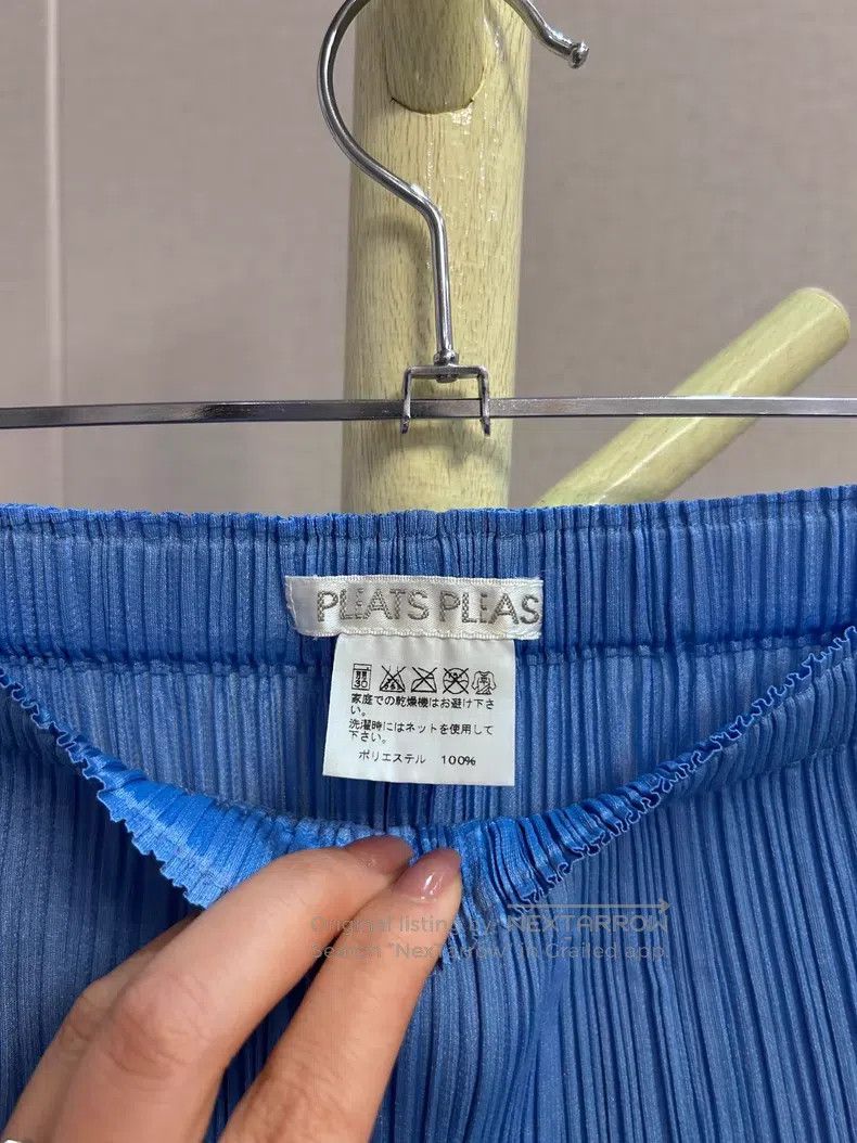 Issey Miyake Issey Miyake size:3 Blue Irregular Skirt Size 22" - 5 Thumbnail