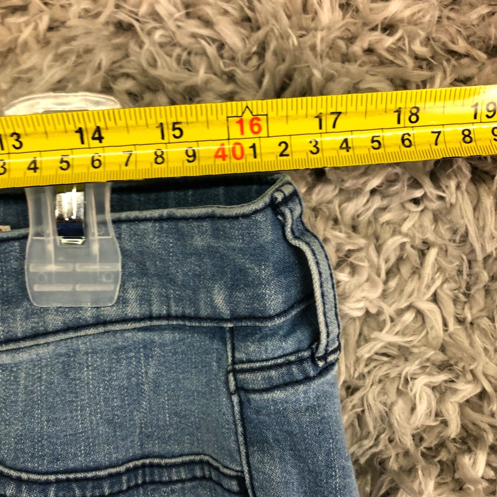 Vintage Arizona Jeans Womens Size 15 High Rise Super Skinny Medium Wash Blue Jeans Size 36" / US 14 / IT 50 - 2 Thumbnail