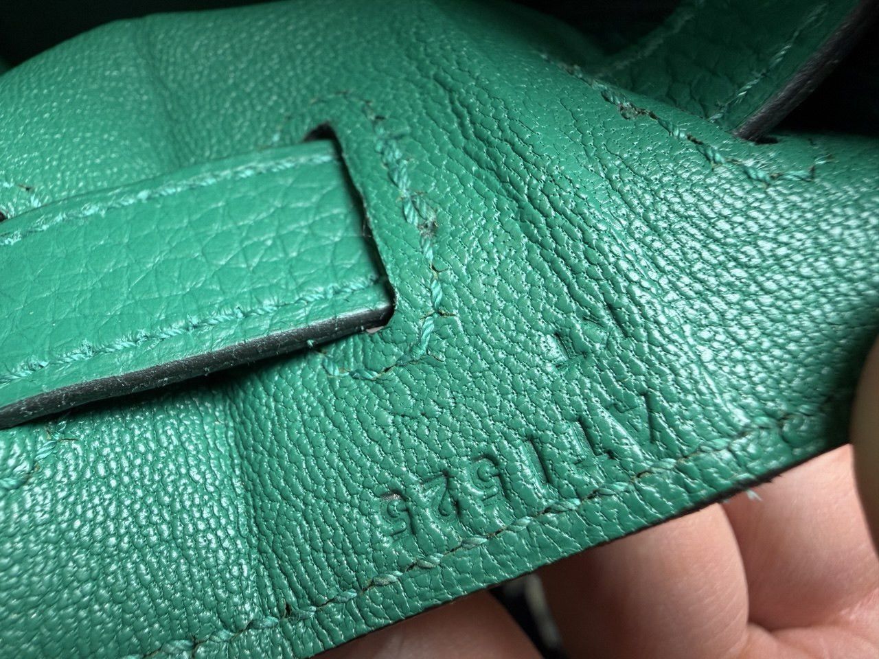Hermes Kelly Bag 28 Clemence Leather Stamp A Vert Vertigo Size ONE SIZE - 3 Thumbnail