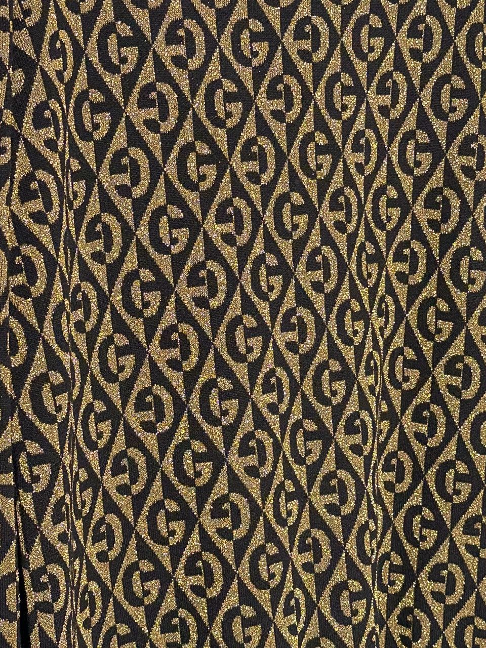Gucci Gucci Black Gold G Rhombus Lamé Jacquard Cardigan Sweater Size M / US 6-8 / IT 42-44 - 4 Thumbnail