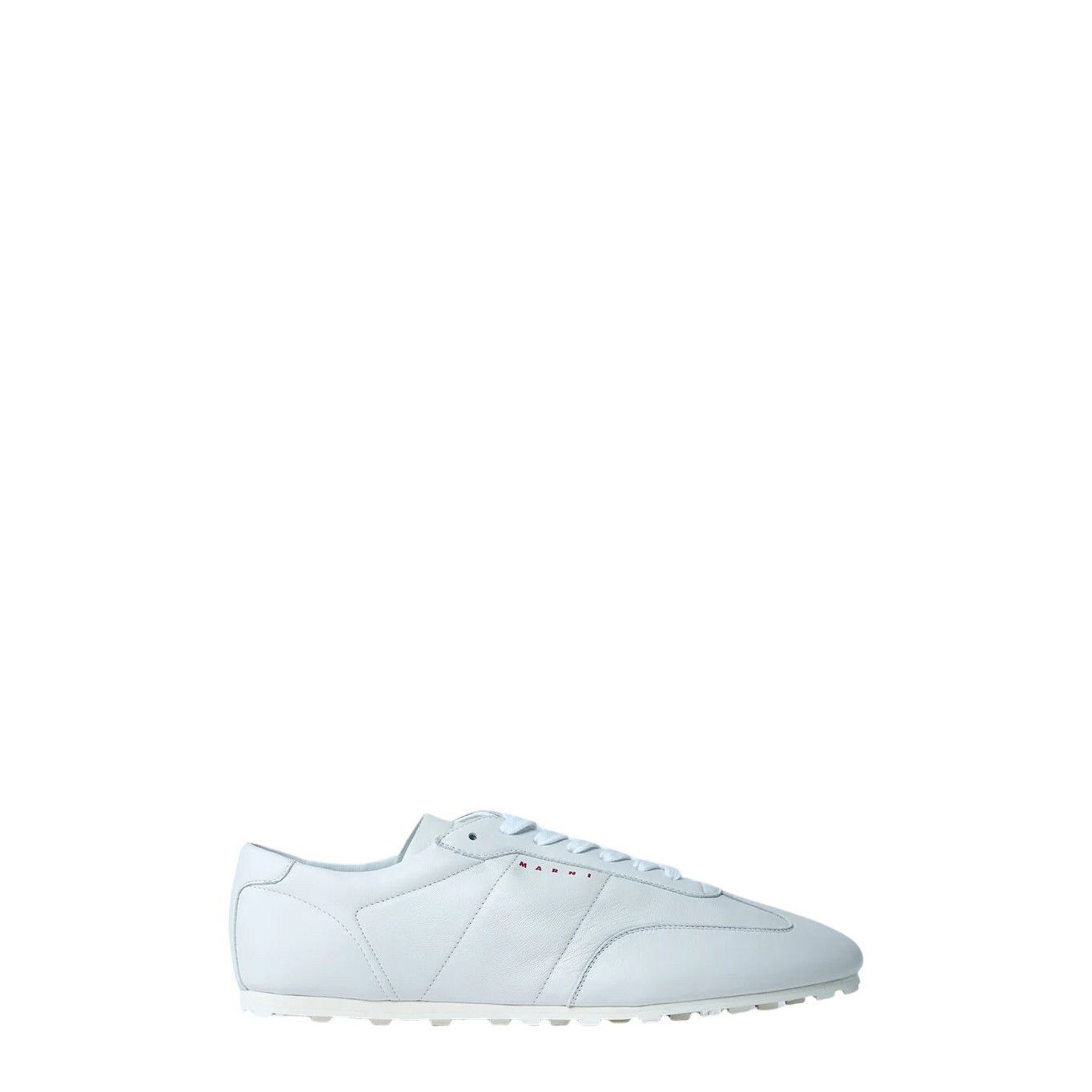 Marni MARNI White Leather Sneakers New & Authentic (Men's size:9;) Size US 9 / EU 42 - 1 Thumbnail