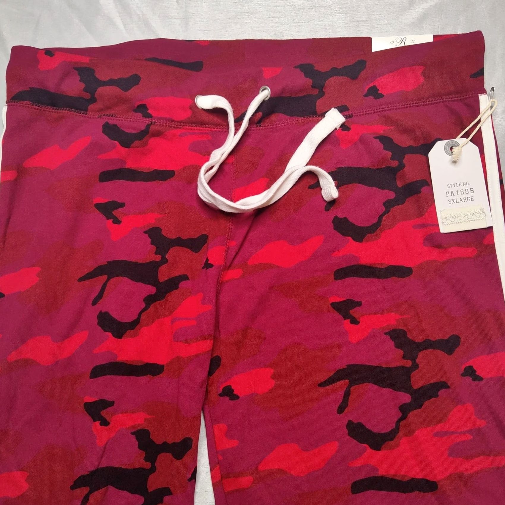 Vintage REFLEX Of California Women 3XL Red Camo Pull-On Jogger Sweatpants NEW Size 40" / US 18 - 3 Thumbnail