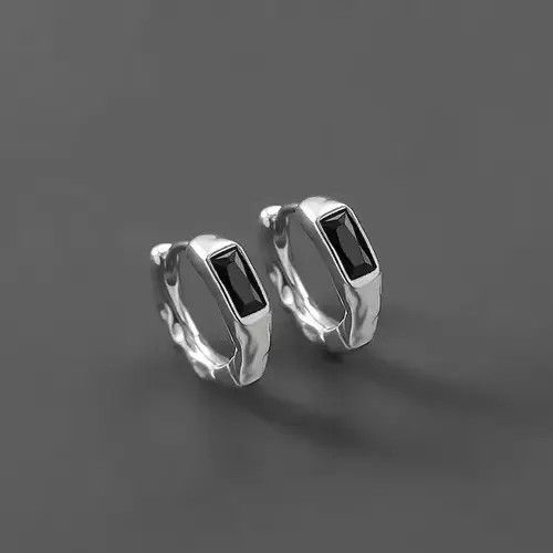 VIBE Simple Small Black Earrings Size ONE SIZE - 4 Thumbnail