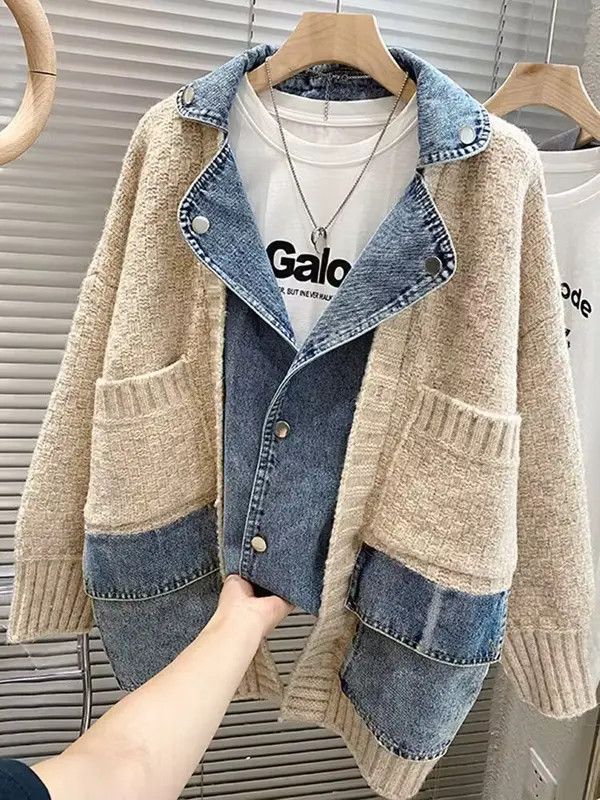 Other Women's Loose Thickened Knitted Cardigan Size ONE SIZE - 1 Thumbnail