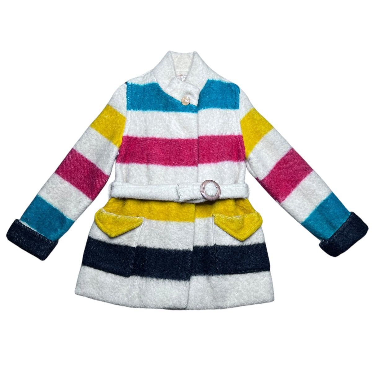 Hudsons Bay × Vintage Hudson Bay Company 4 Point Blankets Wool Belt Women’s Jacket Size S / US 4 / IT 40 - 6 Thumbnail