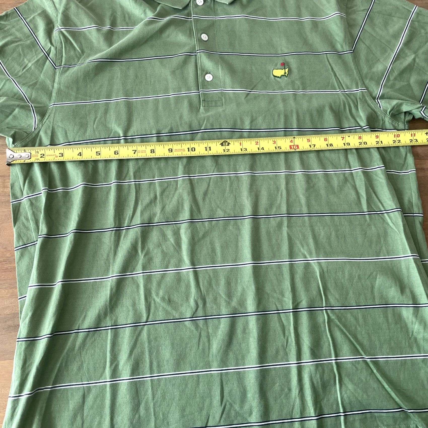 Vintage VINTAGE Masters Polo Amen Corner Shirt Men’s Large Green Golf Pima Cotton 60s Two Ply Size US L / EU 52-54 / 3 - 5 Thumbnail