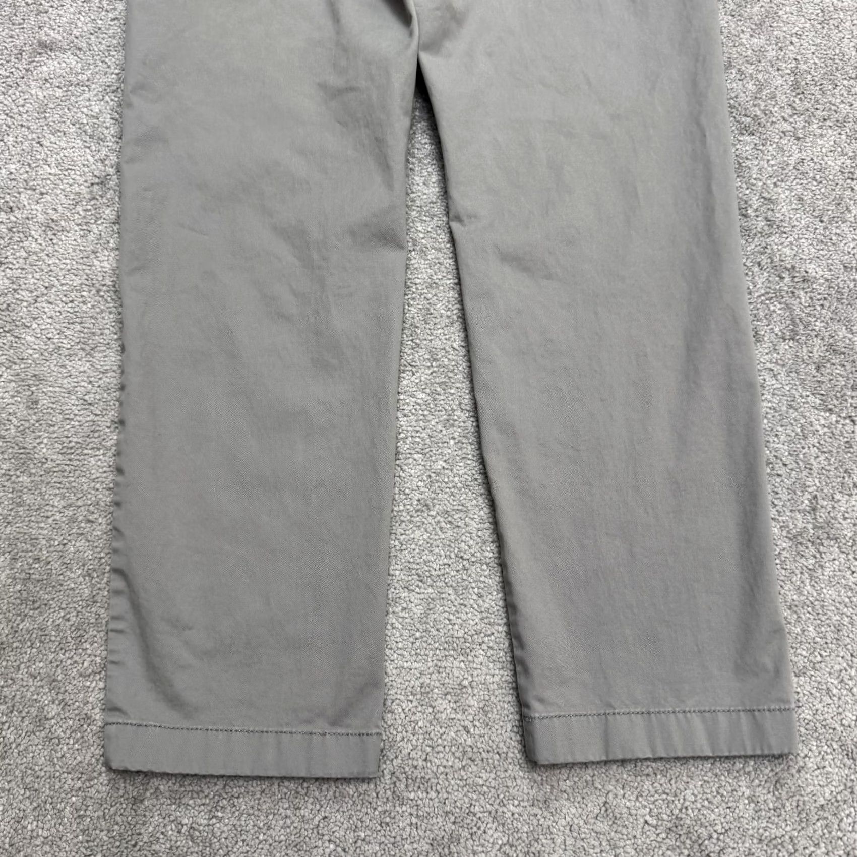 Nordstrom Nordstrom 1901 Stable Slim Fit Chino Pants Mens 32x30 Gray Straight Leg Stretch Size US 32 / EU 48 - 4 Thumbnail
