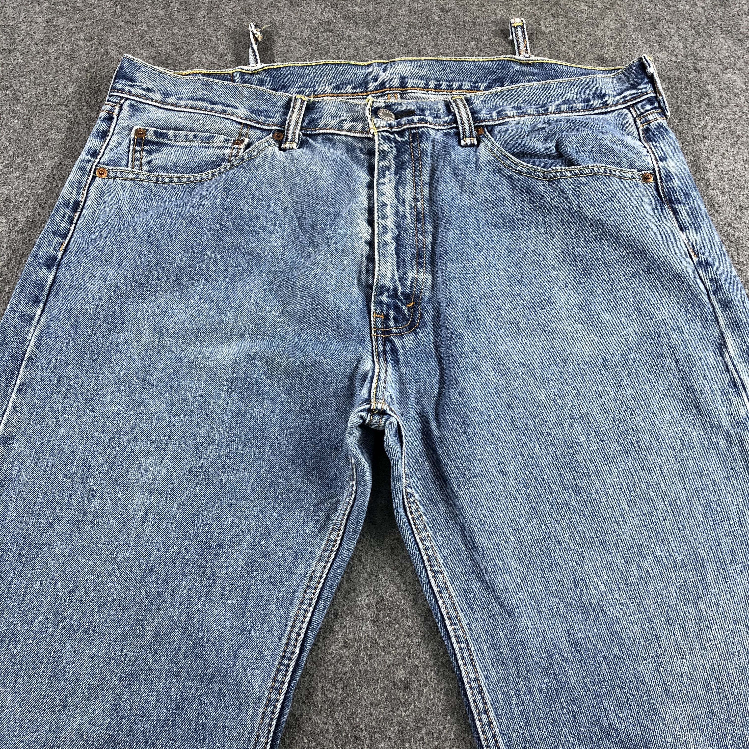 Levi's Vintage Blue Wash Levis 505 Jeans-J1676 Size US 38 / EU 54 - 3 Thumbnail