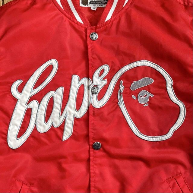 Bape BAPE STA logo varsity jacket a bathing ape star NIGO Size US M / EU 48-50 / 2 - 4 Thumbnail