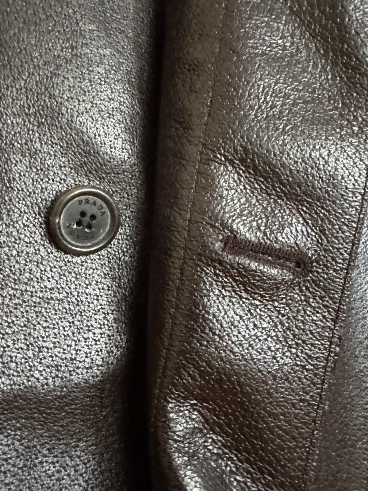 Prada Prada Milano Leather Overcoat (Brown Calfskin) Size US M / EU 48-50 / 2 - 9 Thumbnail