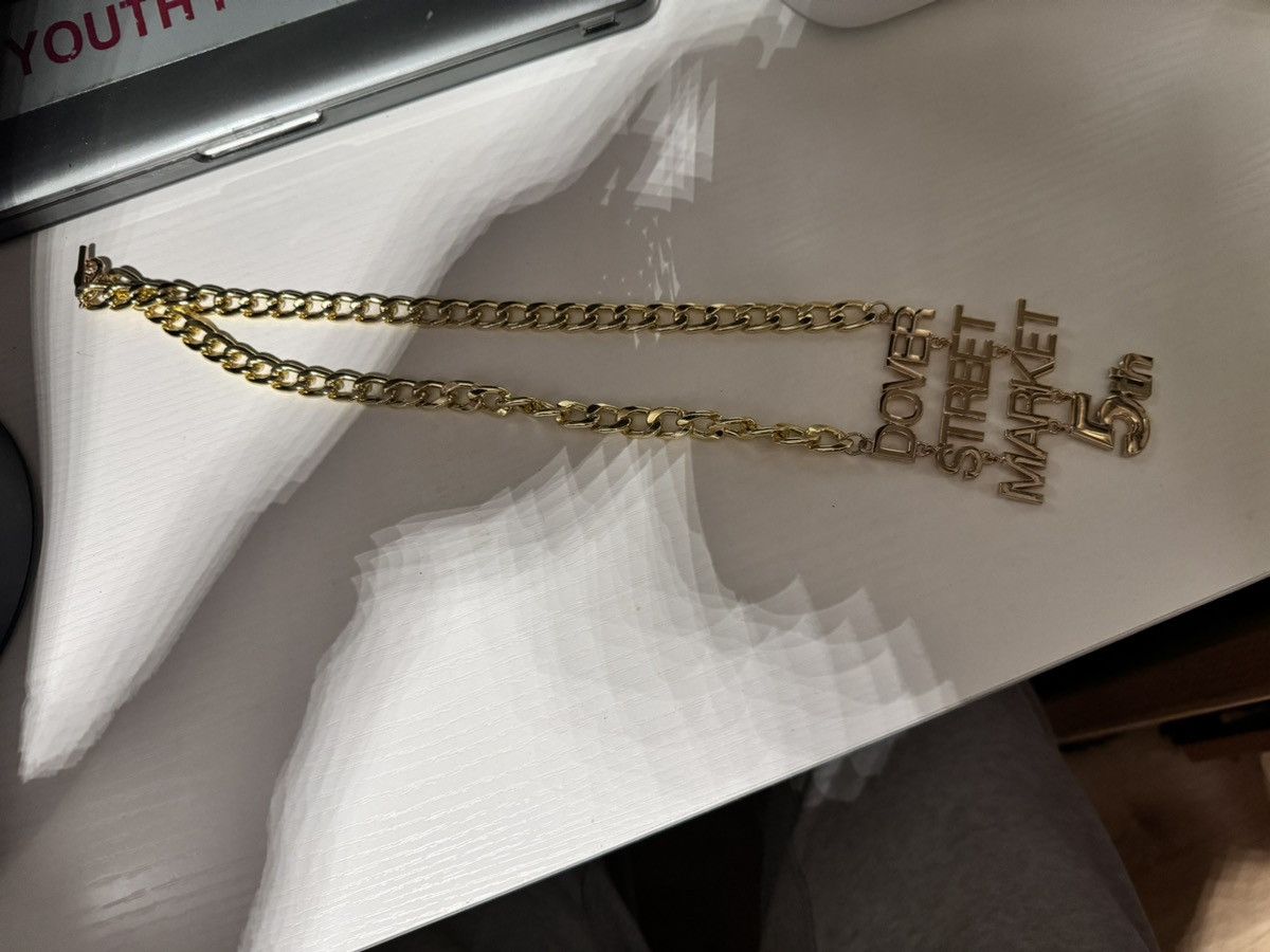 Comme des Garcons × Dover Street Market DSM 5th Anniversary Gold Chain Necklace Size ONE SIZE - 2 Thumbnail