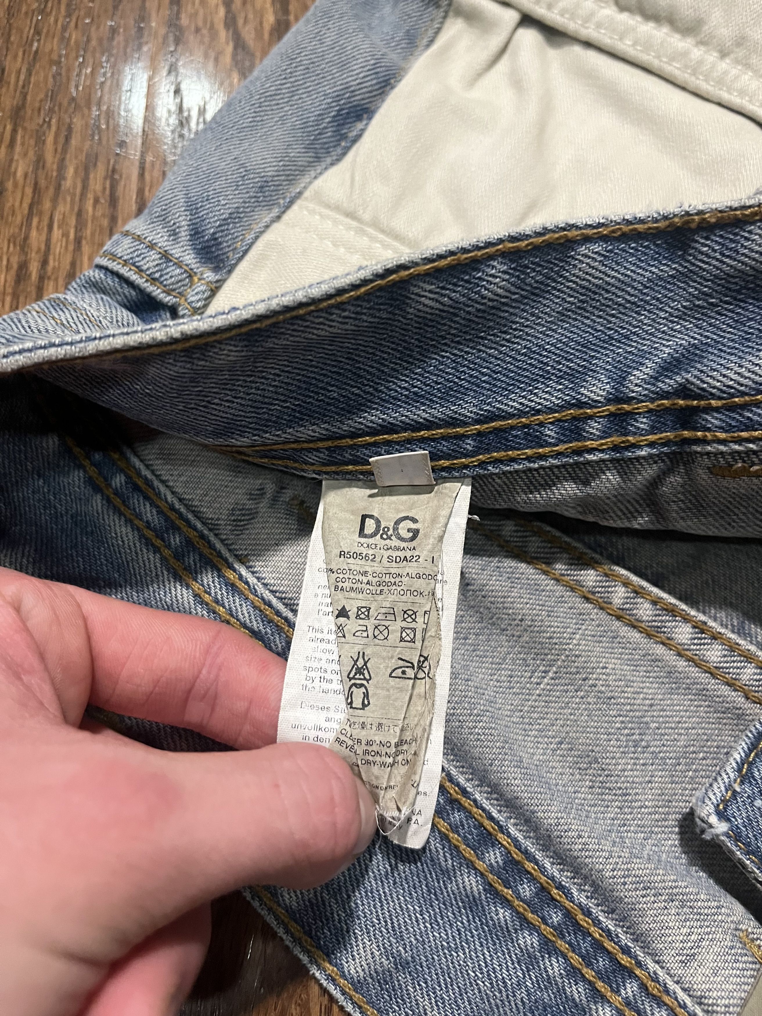 Dolce & Gabbana Dolce & Gabbana Undone Double Layered Jeans Size US 35 - 6 Thumbnail