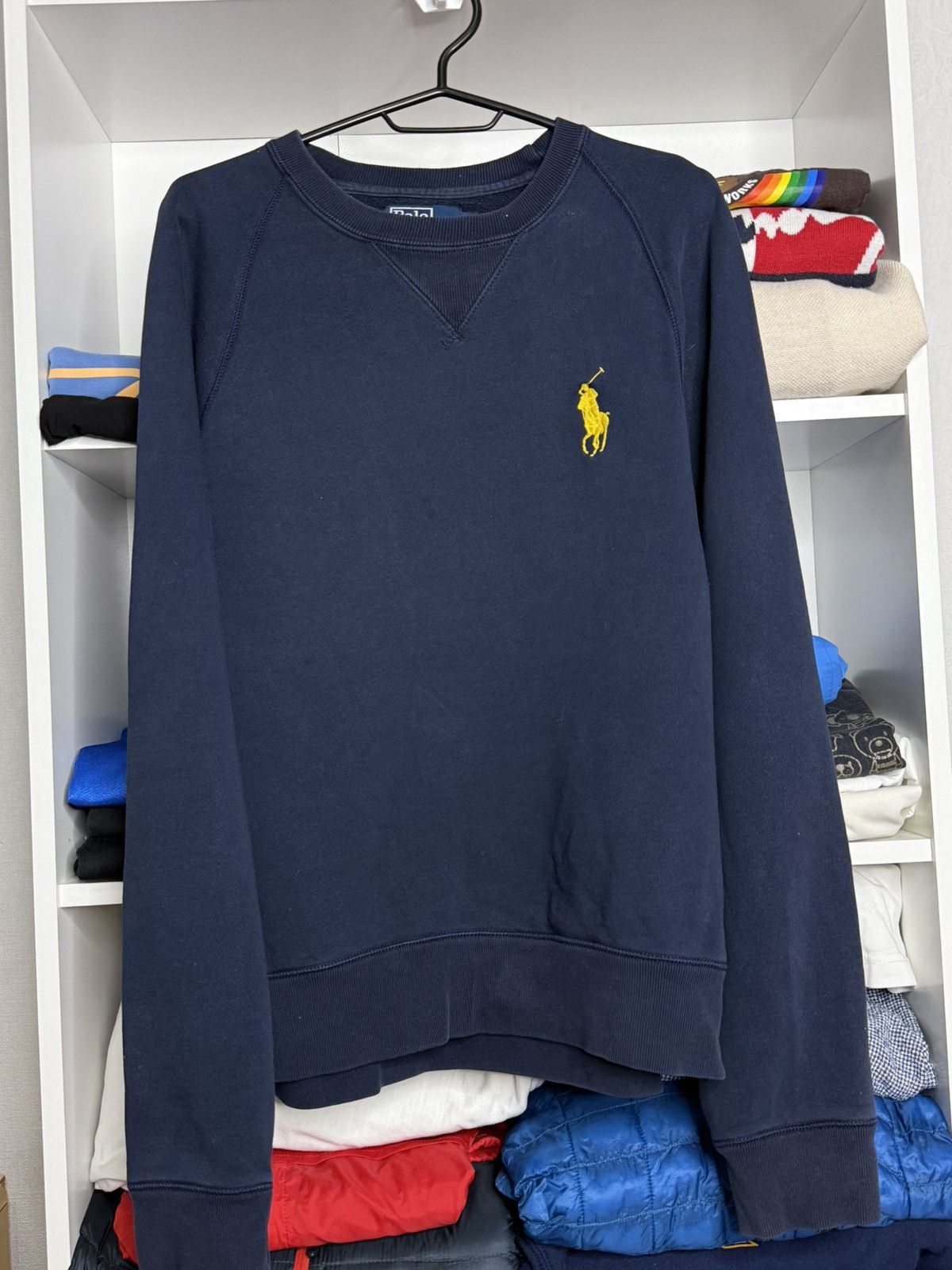 Polo Ralph Lauren Vintage Polo Ralph Lauren Navy blue sweatshirt size M Size US M / EU 48-50 / 2 - 2 Thumbnail