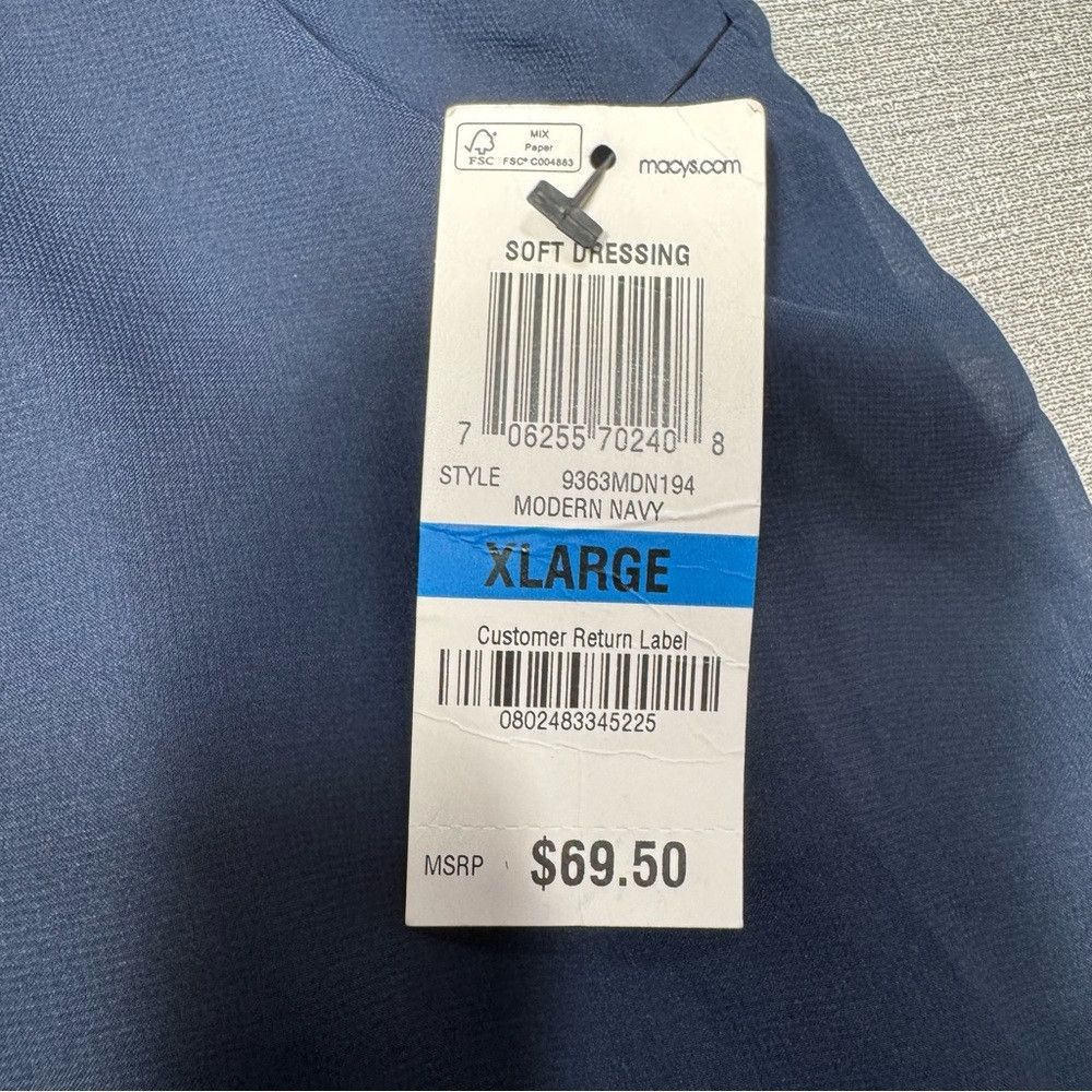 Alfani NWT New $70 Alfani Sleeveless Chiffon Tiered Sequins Navy T Size XL / US 12-14 / IT 48-50 - 8 Thumbnail