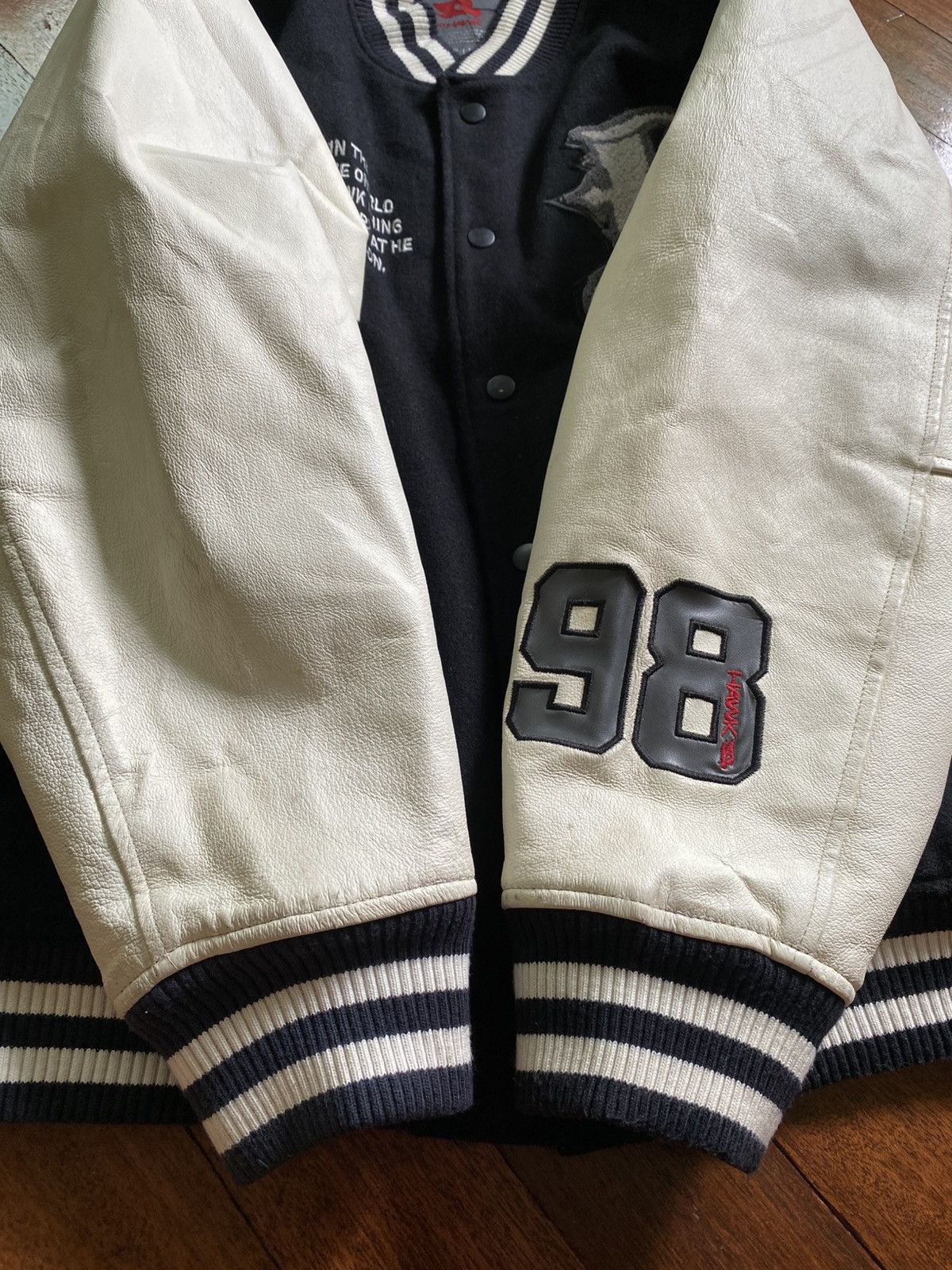 Tony Hawk 90s Tony Hawk- Embroidered Letterman Varsity Jacket Size US L / EU 52-54 / 3 - 11 Thumbnail
