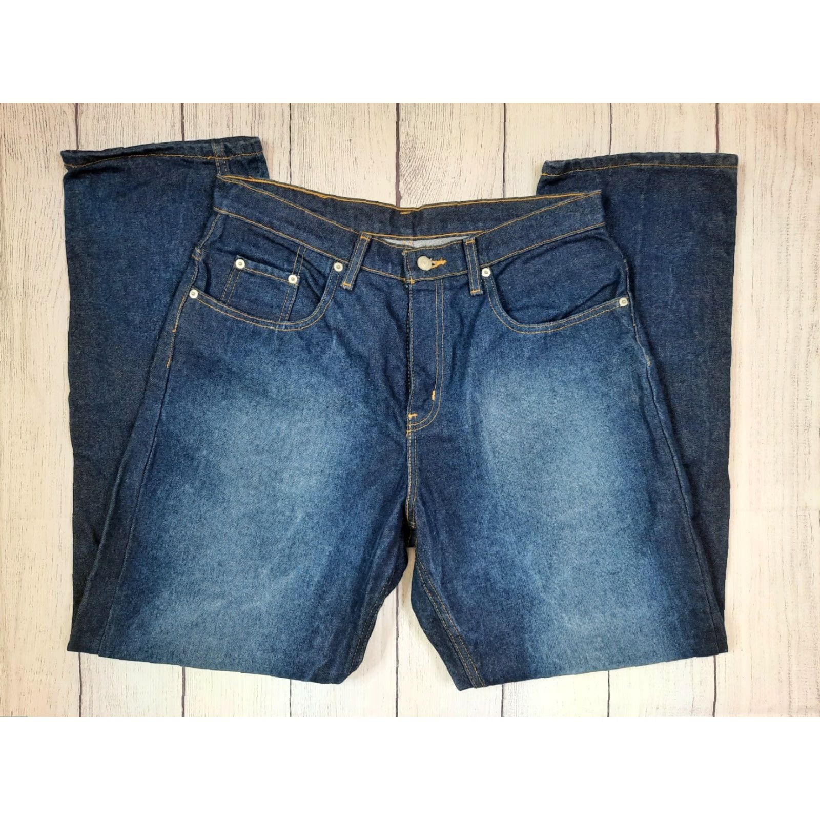 Polo Ralph Lauren Polo Ralph Lauren Jeans Co Men's 32x30 Straight Relaxed Dark Wash Blue Denim Jeans Size US XS / EU 42 / 0 - 4 Thumbnail