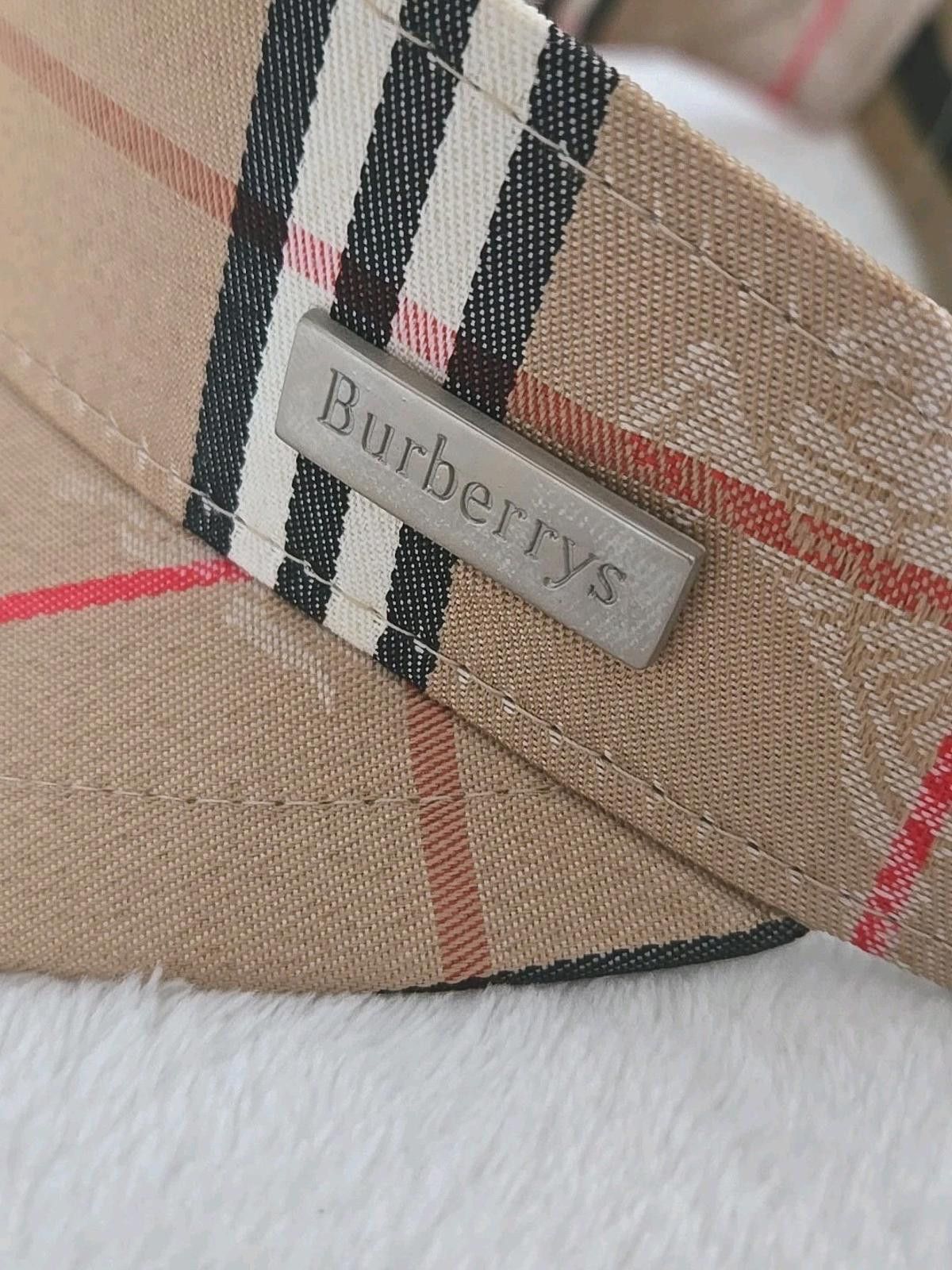 Burberry BURBERRYS Sun Visor Plaid Golf Cap Adjustable Vintage NEW Size ONE SIZE - 1 Thumbnail