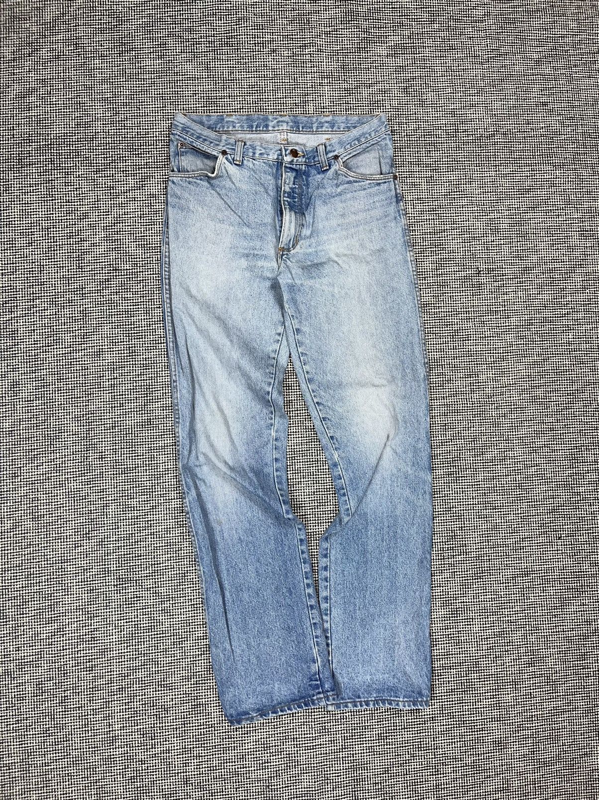 Other Light blue 80s wrangler jeans fade washed cowboy americana Size US 32 / EU 48 - 2 Thumbnail