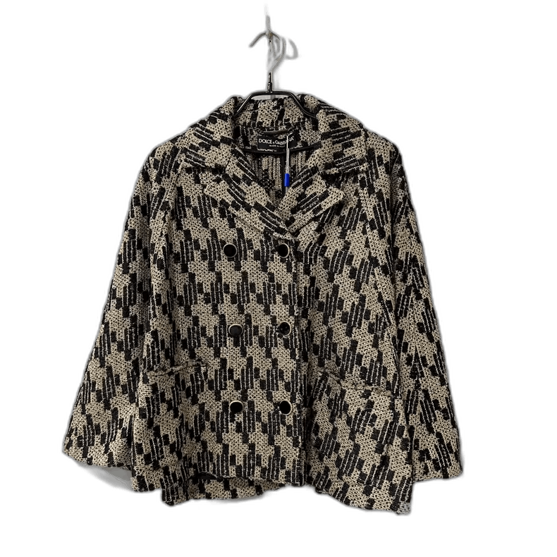 Dolce & Gabbana DOLCE & GABBANA Houndstooth Coat Cape Size S / US 4 / IT 40 - 1 Thumbnail