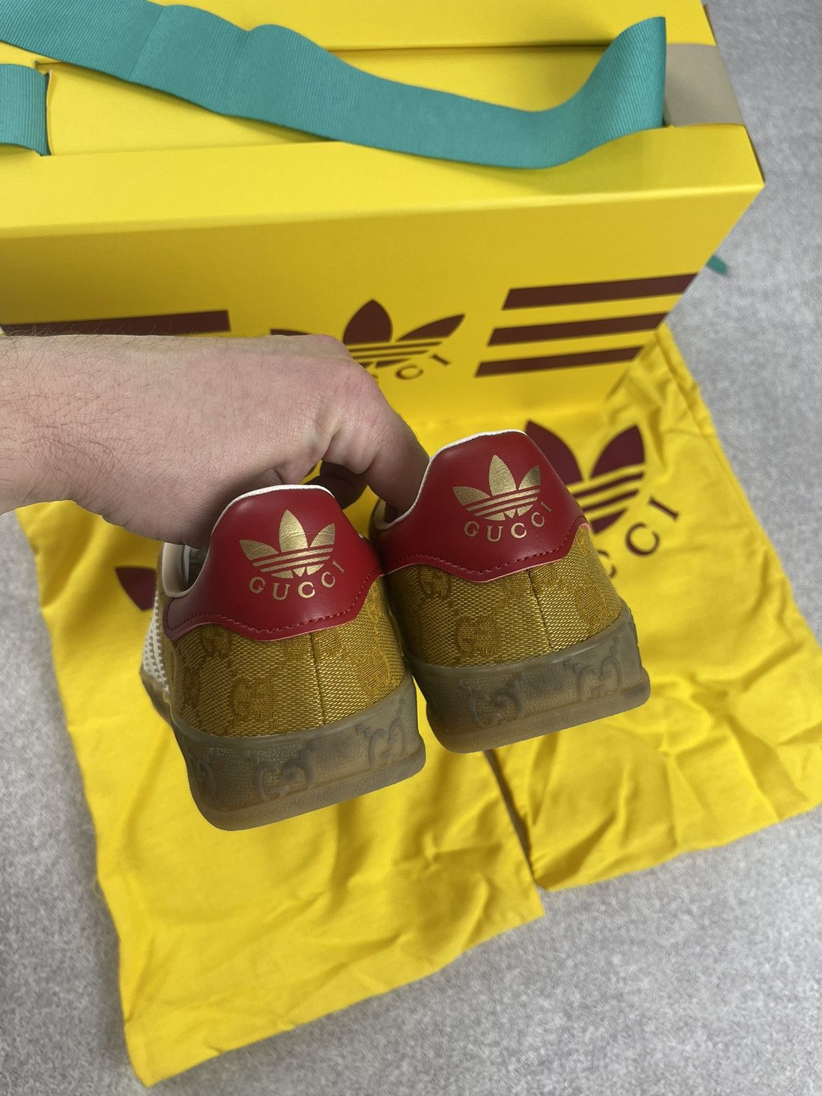 Adidas × Gucci Adidas x Gucci Gazelle GG Monogram Sneakers Size 38 2/3 Size US 7 / IT 37 - 7 Thumbnail