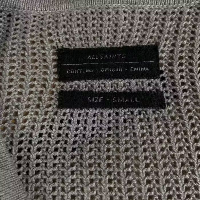 Allsaints Mens Sweater Full Zip Allsaints Grey Size S Size US S / EU 44-46 / 1 - 5 Thumbnail