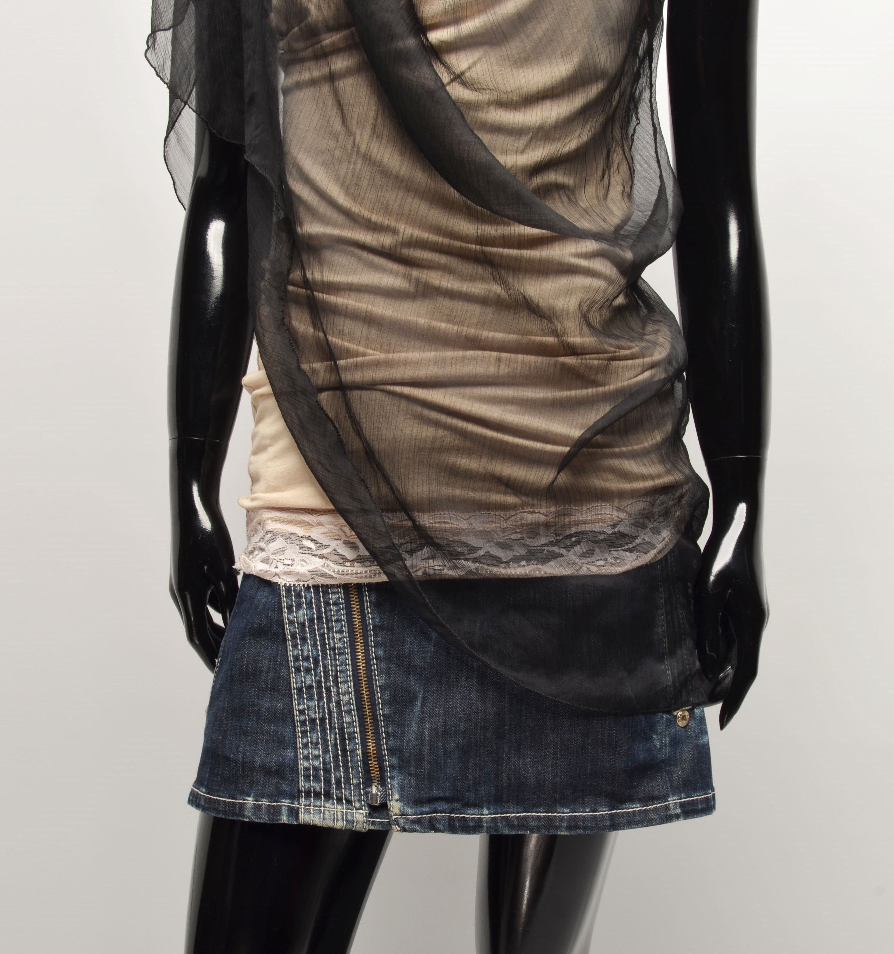 Vintage Vintage Thommen Double Layer Goth Fairy Y2K Top Size S / US 4 / IT 40 - 3 Thumbnail