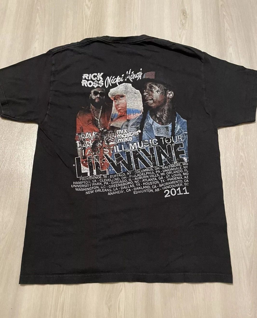 Rap Tees × Vintage 2011 Lil Wayne Nicki Minaj Rick Ross Raptee mens Large Size US L / EU 52-54 / 3 - 3 Thumbnail