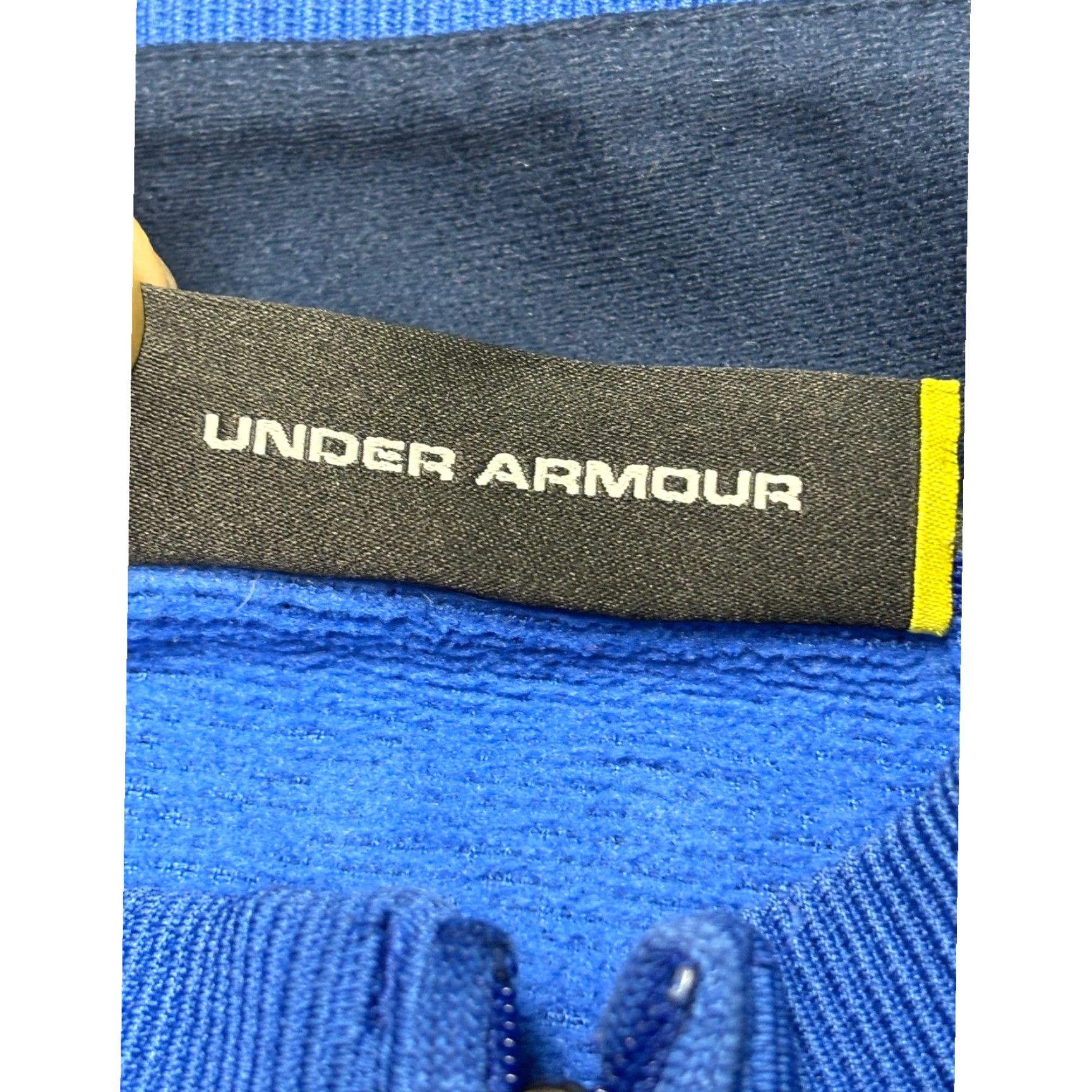 Under Armour Under Armour Pullover Sweater 1/4 Zip Blue Long Sleeve Loose Fit L Mens Size US L / EU 52-54 / 3 - 5 Thumbnail